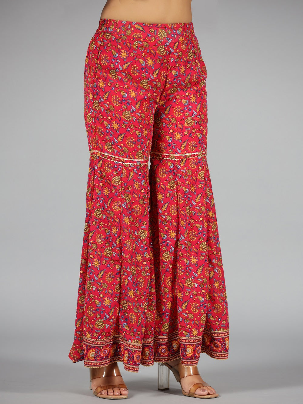 Juniper Women Mustard Georgette Printed Co-ord Set
