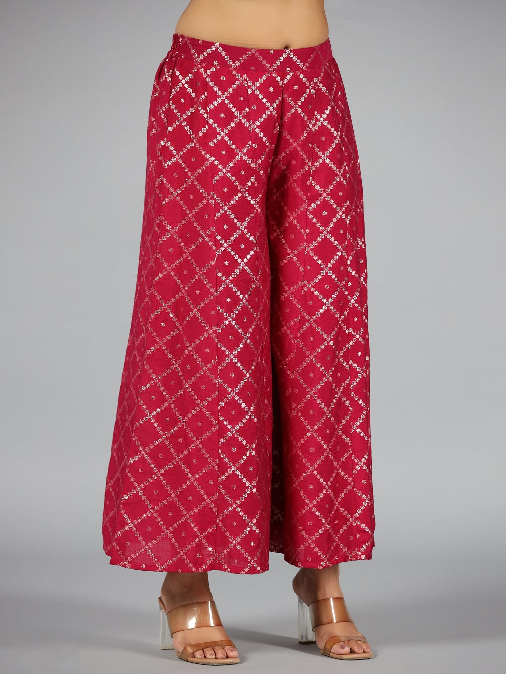 Juniper Women Fuchsia Velvet Embellished Clothing Set