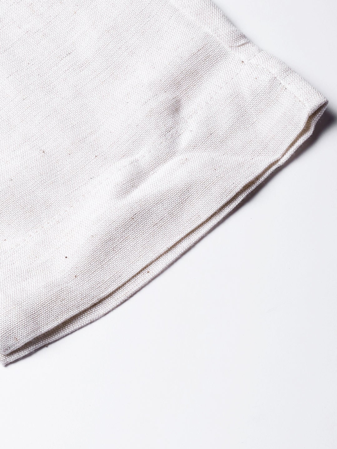 Juniper Ivory Solid Rayon Flex Slim Fit Women Pants With Two Pockets