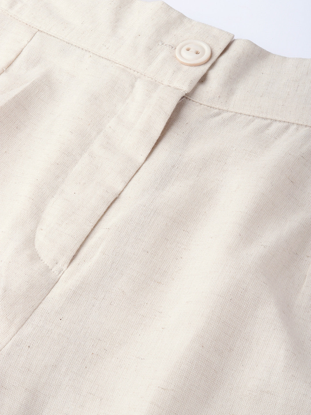 Juniper Natural Cotton Flex Solid Wide Leg Women Palazzo With One Pocket