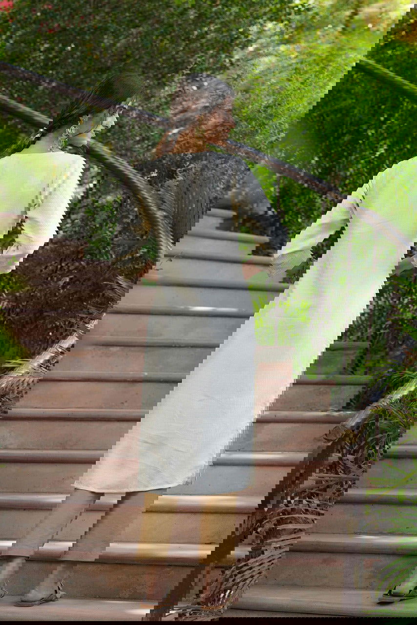 Juniper Cream Ethnic Motif Printed Silk Straight Kurta With Zari Work Embroidery