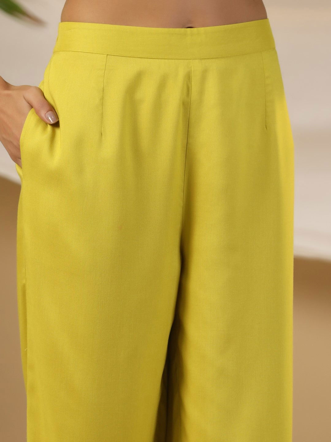 Juniper Ethnic Motif Print & Lacy Pure Cotton Kurta With Pant & Dupatta Set With Sequin Button & Tassel