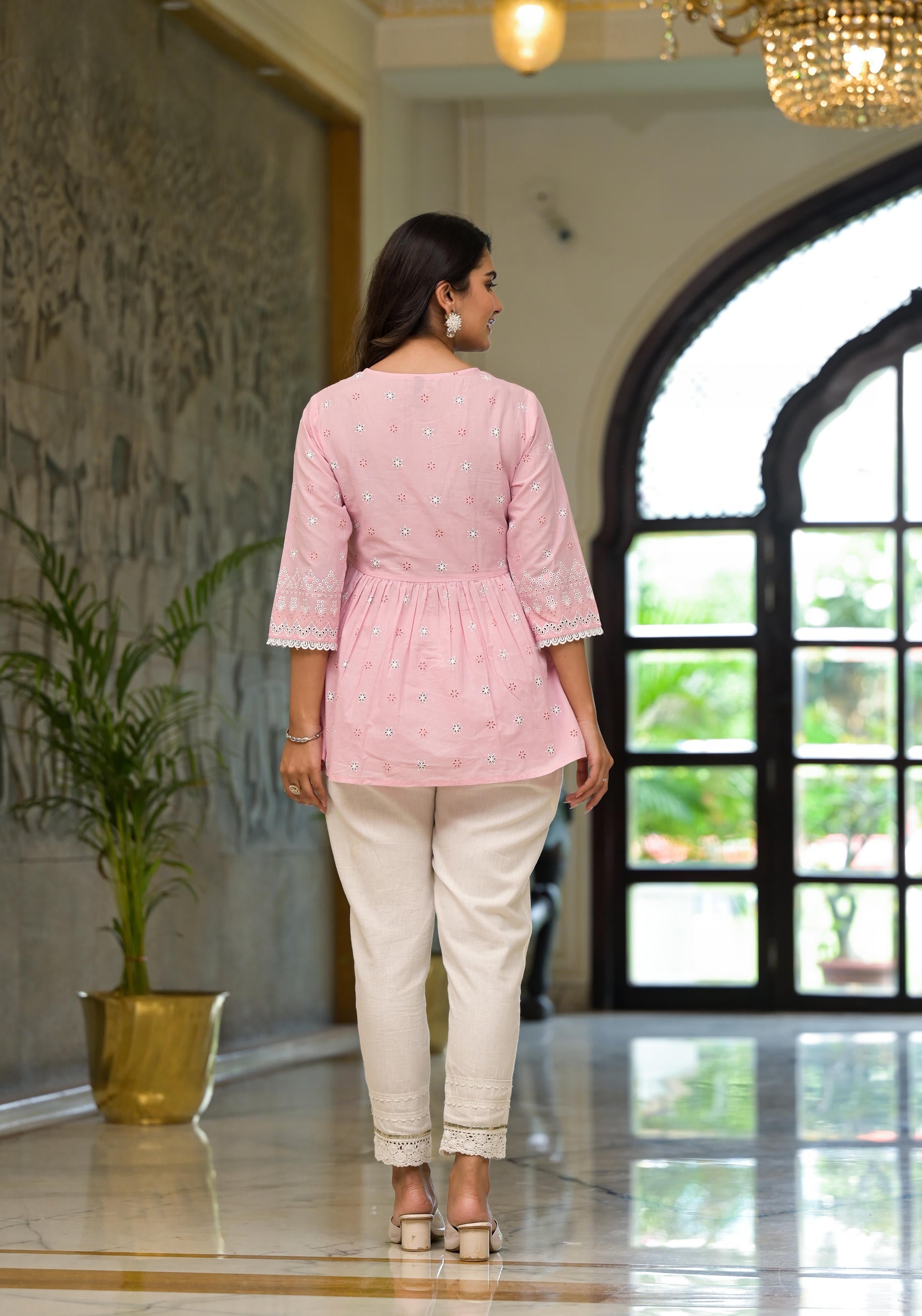 Gulabi Noor Cotton Peplum Tunic