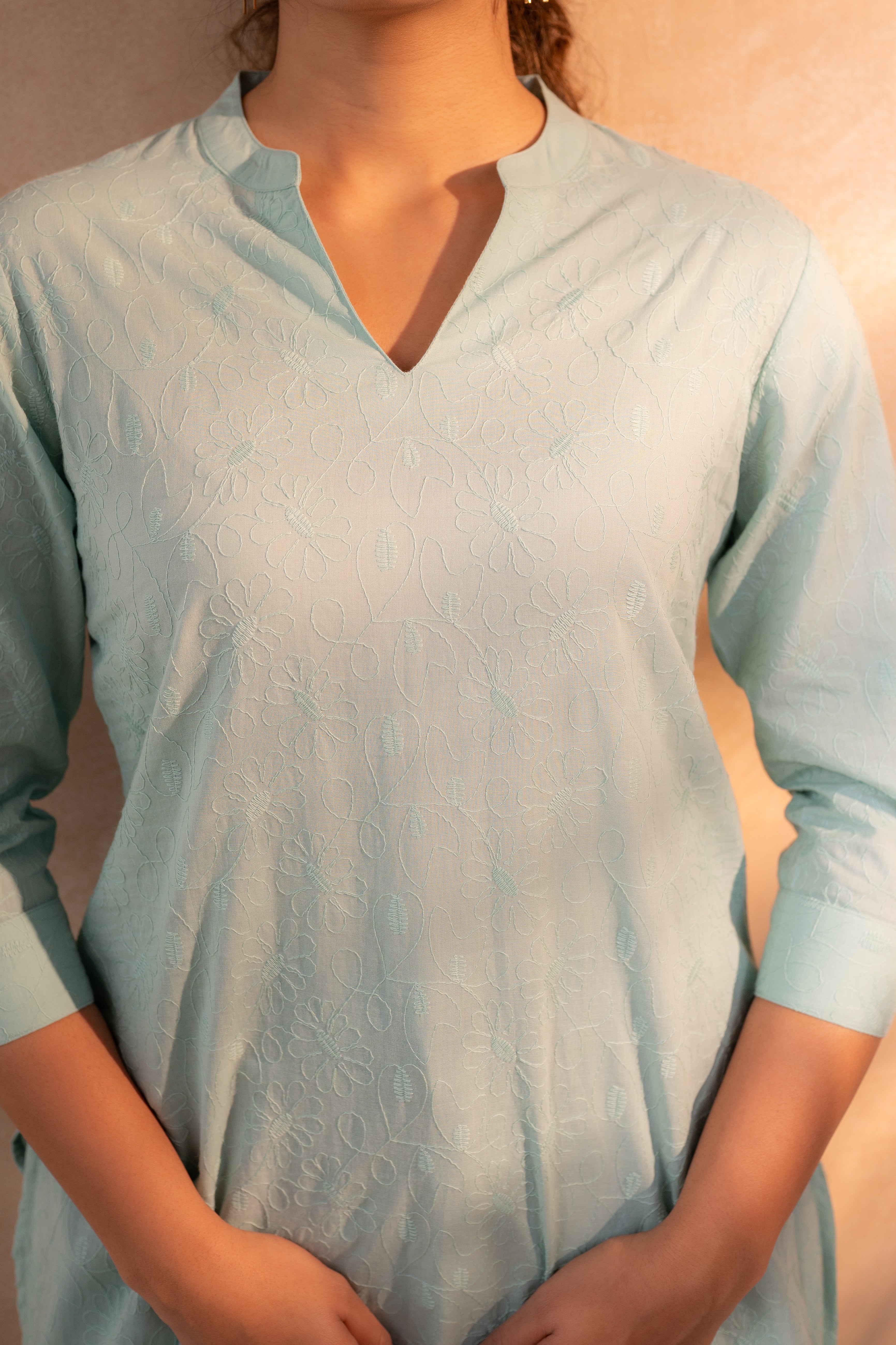 Mint Ease Minimal Cotton Tunic