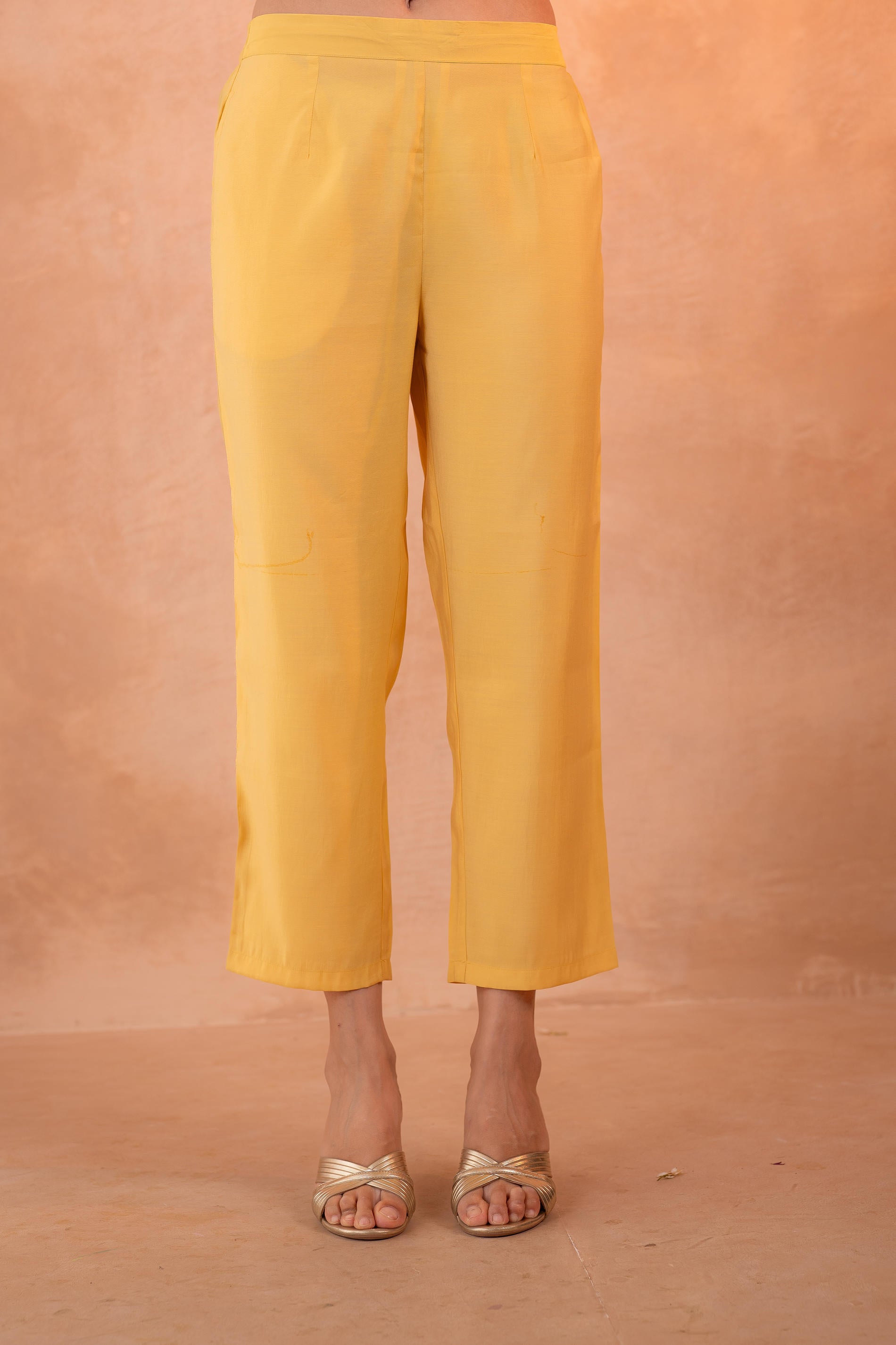 Yellow Ethnic Buti Kurta Set with Textured Dupatta