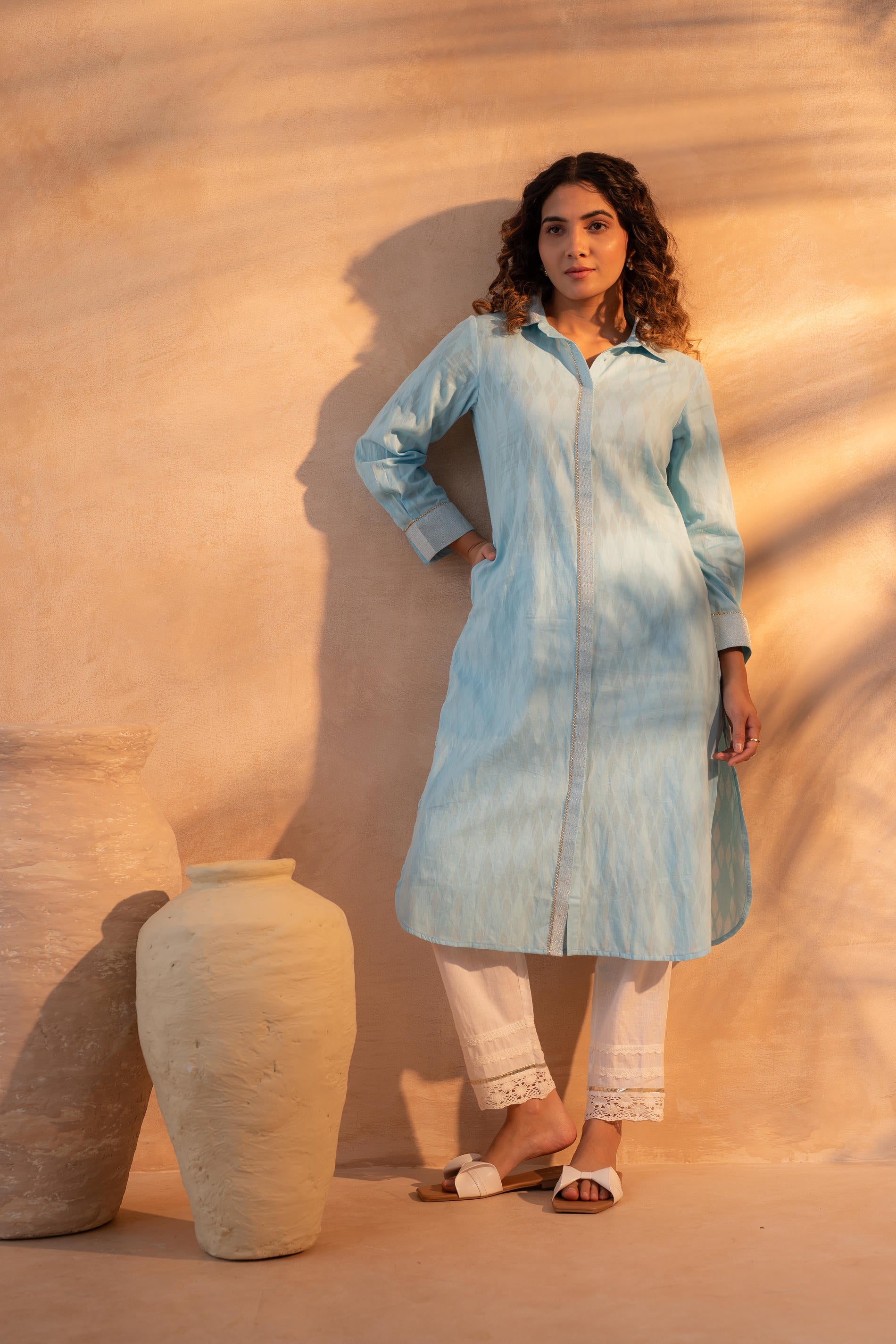 Blue Kurta With Pant