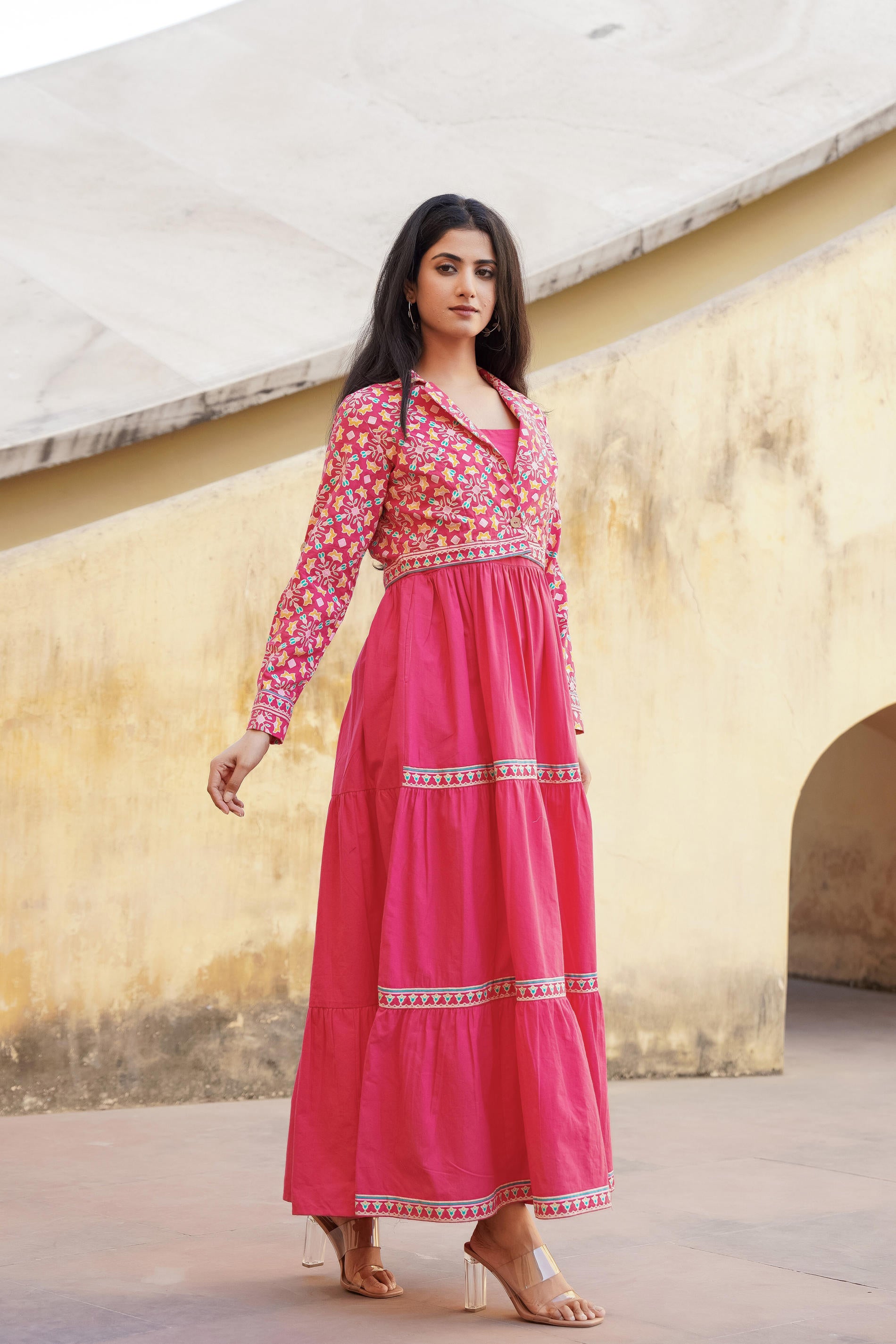 Gulmohar Melody Tiered Maxi Dress