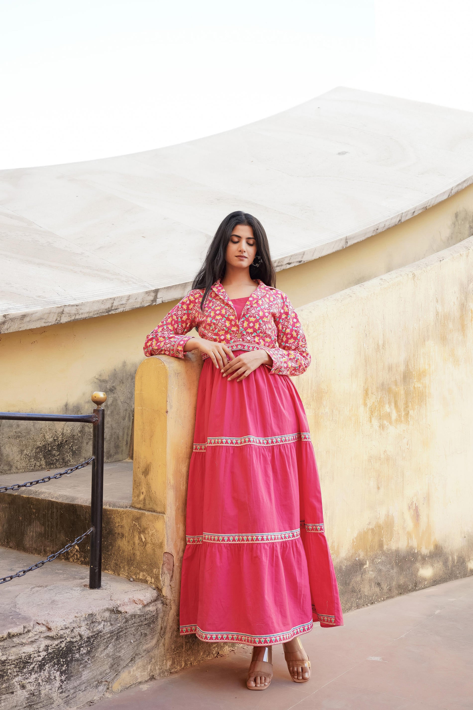 Gulmohar Melody Tiered Maxi Dress