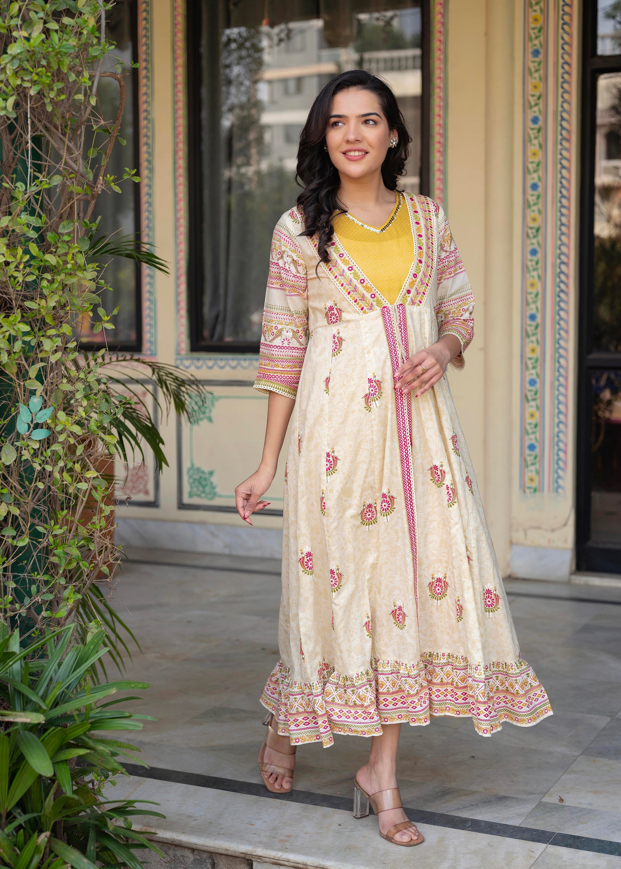 Women Printed Floral Fit & Flared Dress