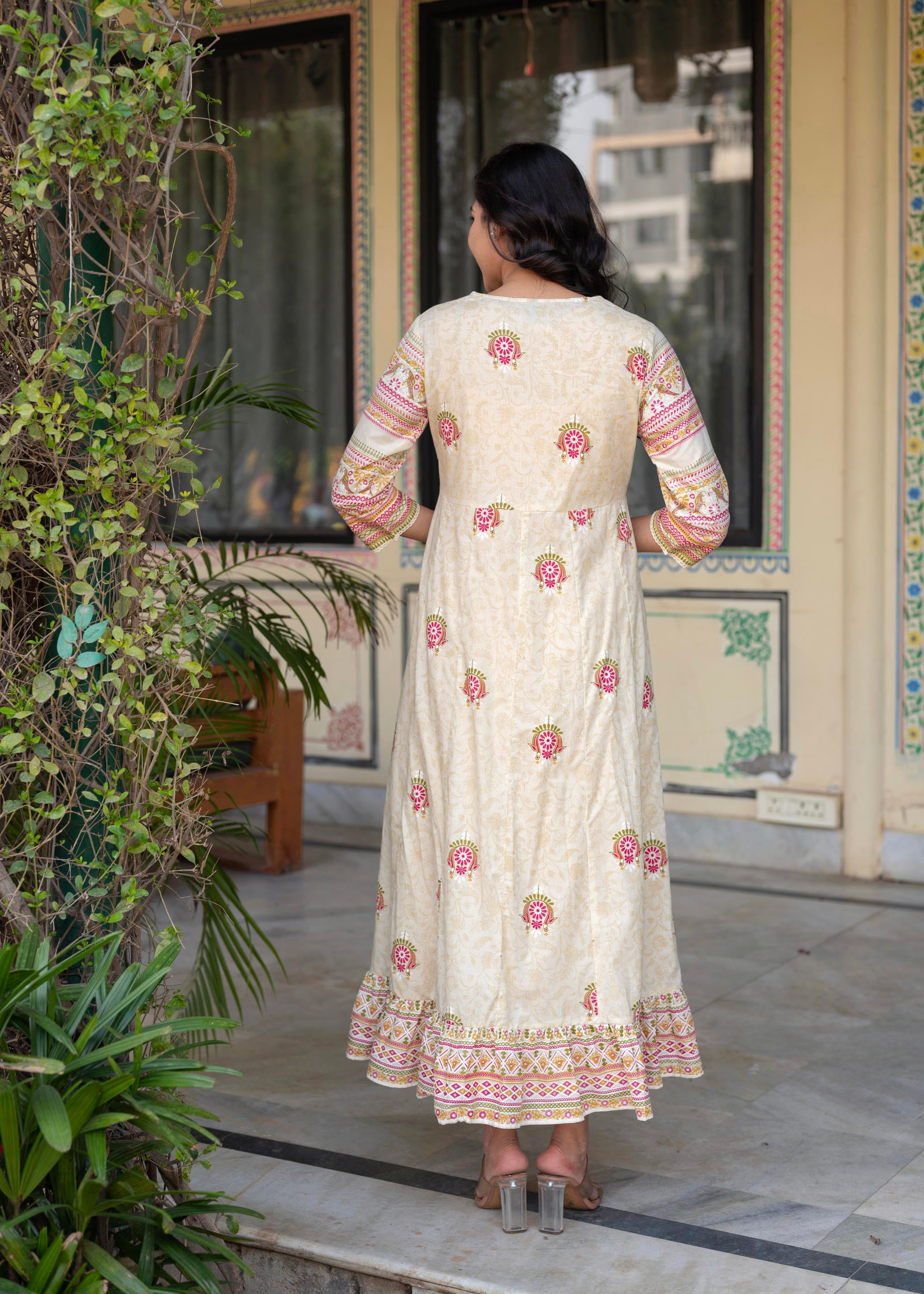 Women Printed Floral Fit & Flared Dress