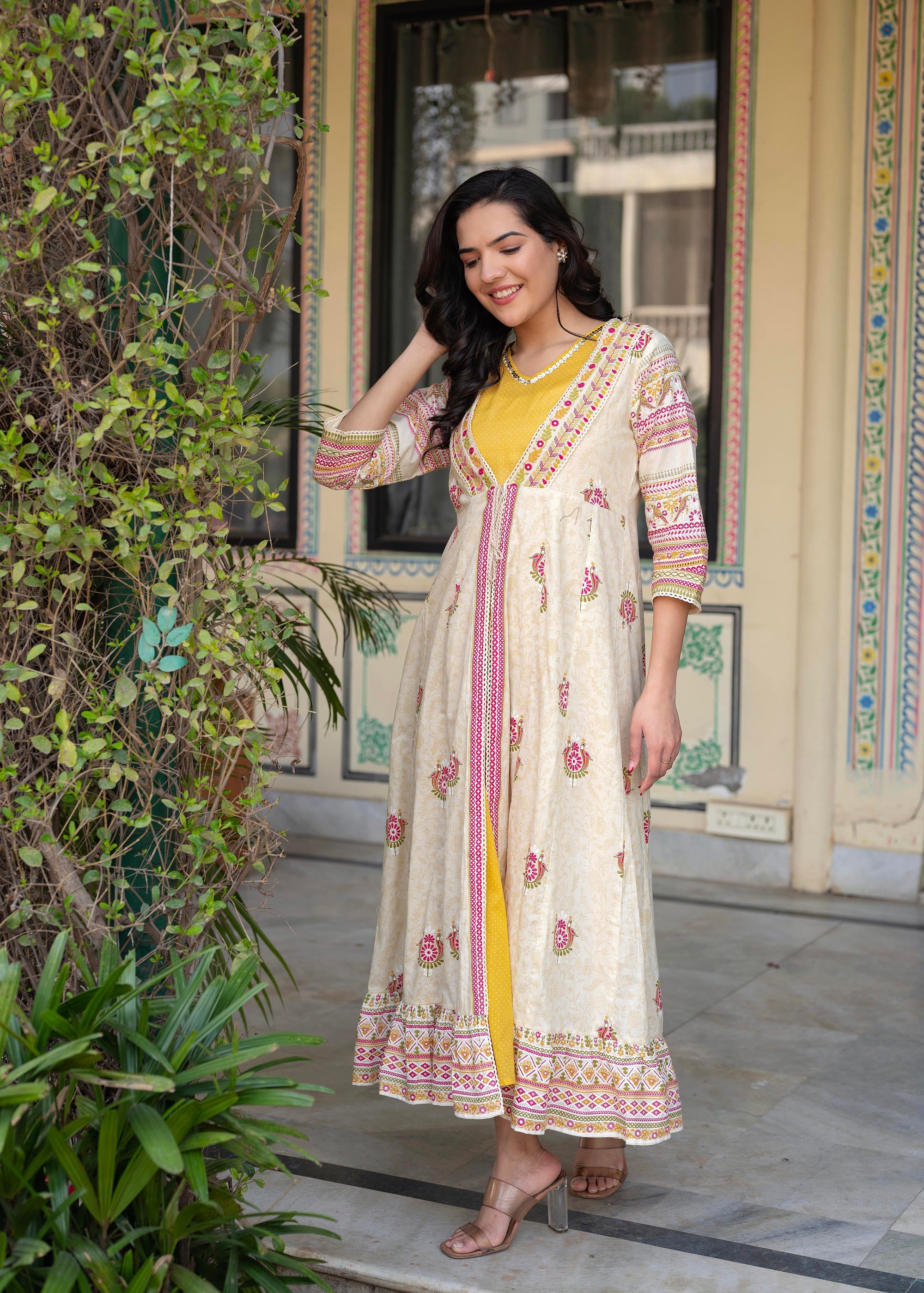 Women Printed Floral Fit & Flared Dress