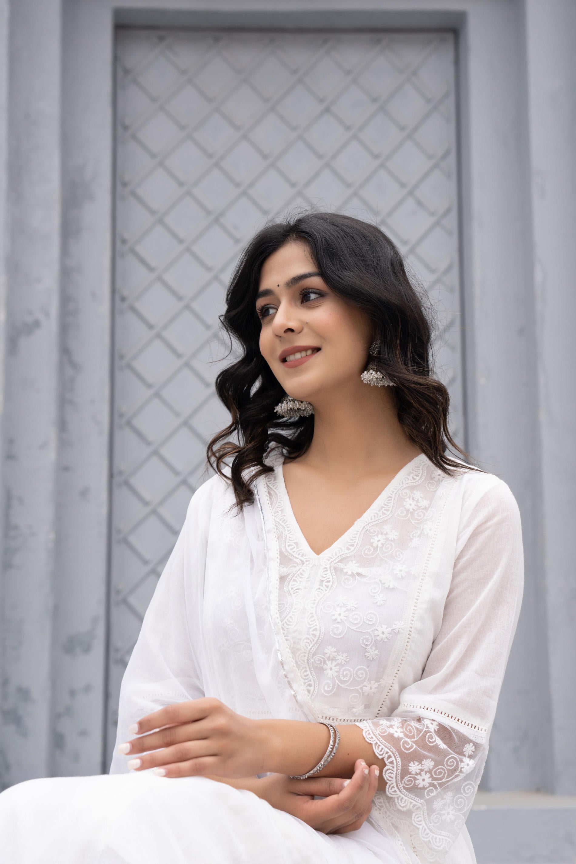 Women Embroidered Anarkali Kurta Set