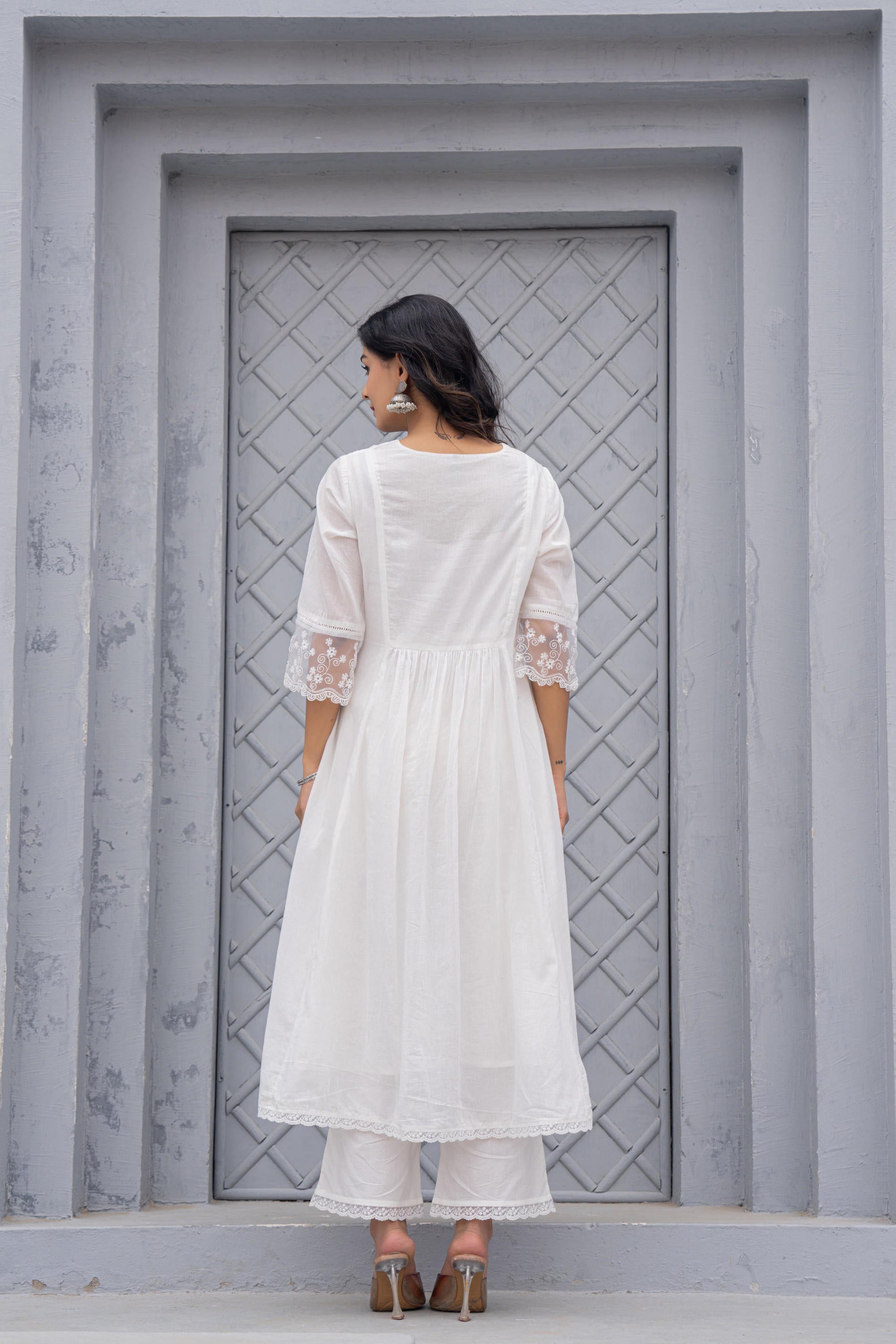 Women Embroidered Anarkali Kurta Set