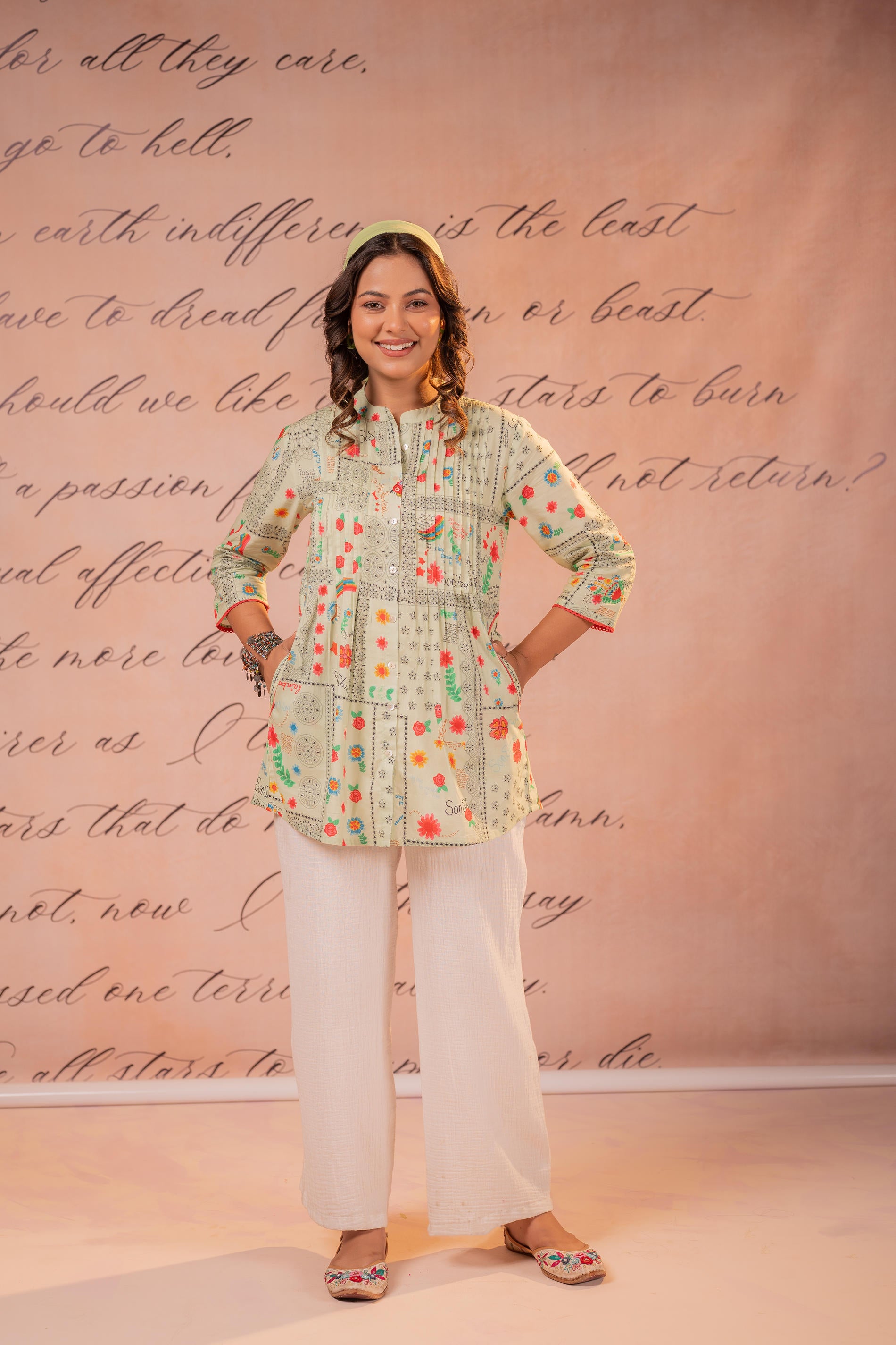 Mint Meadow Patchwork Tunic