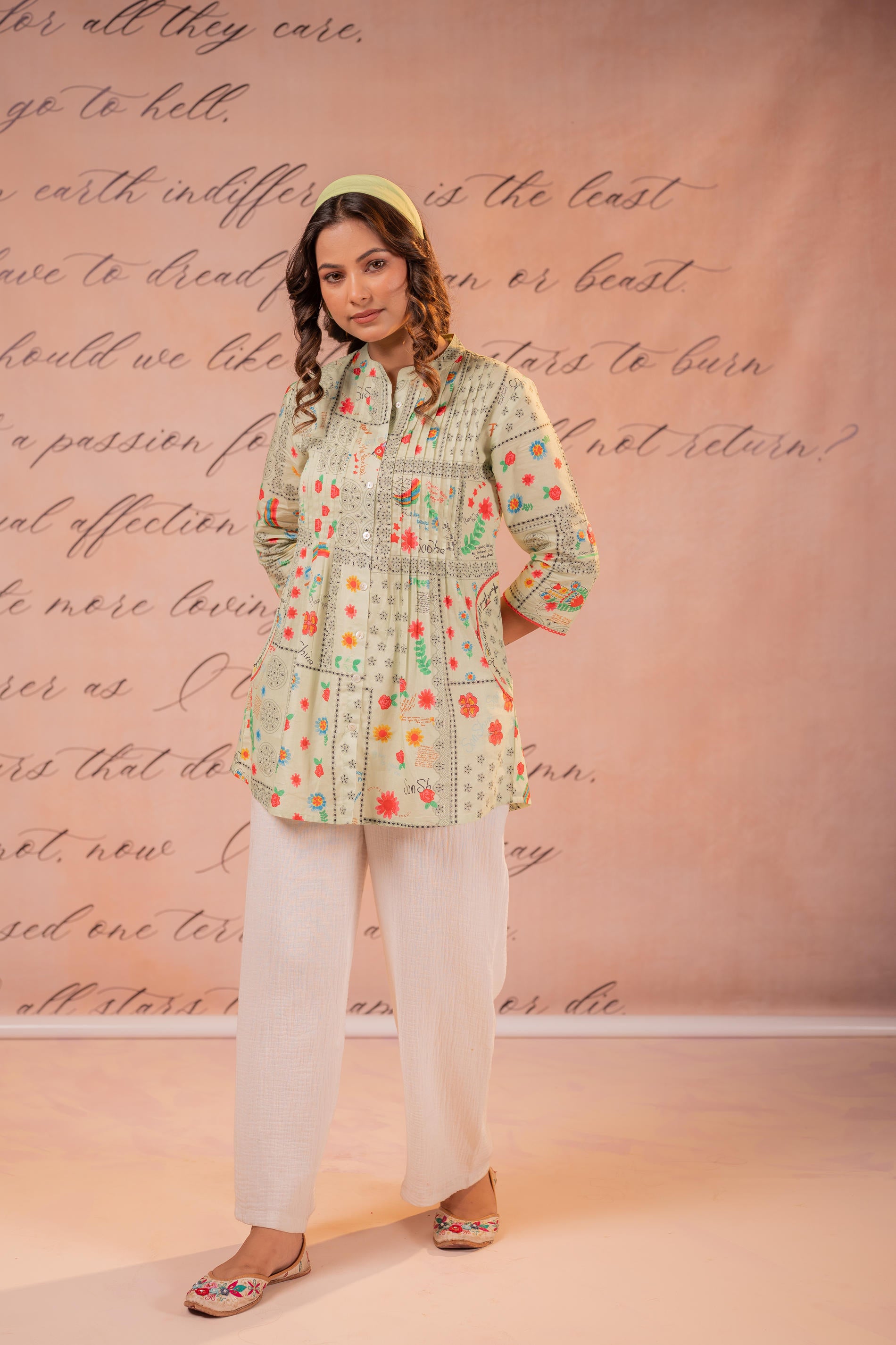 Mint Meadow Patchwork Tunic