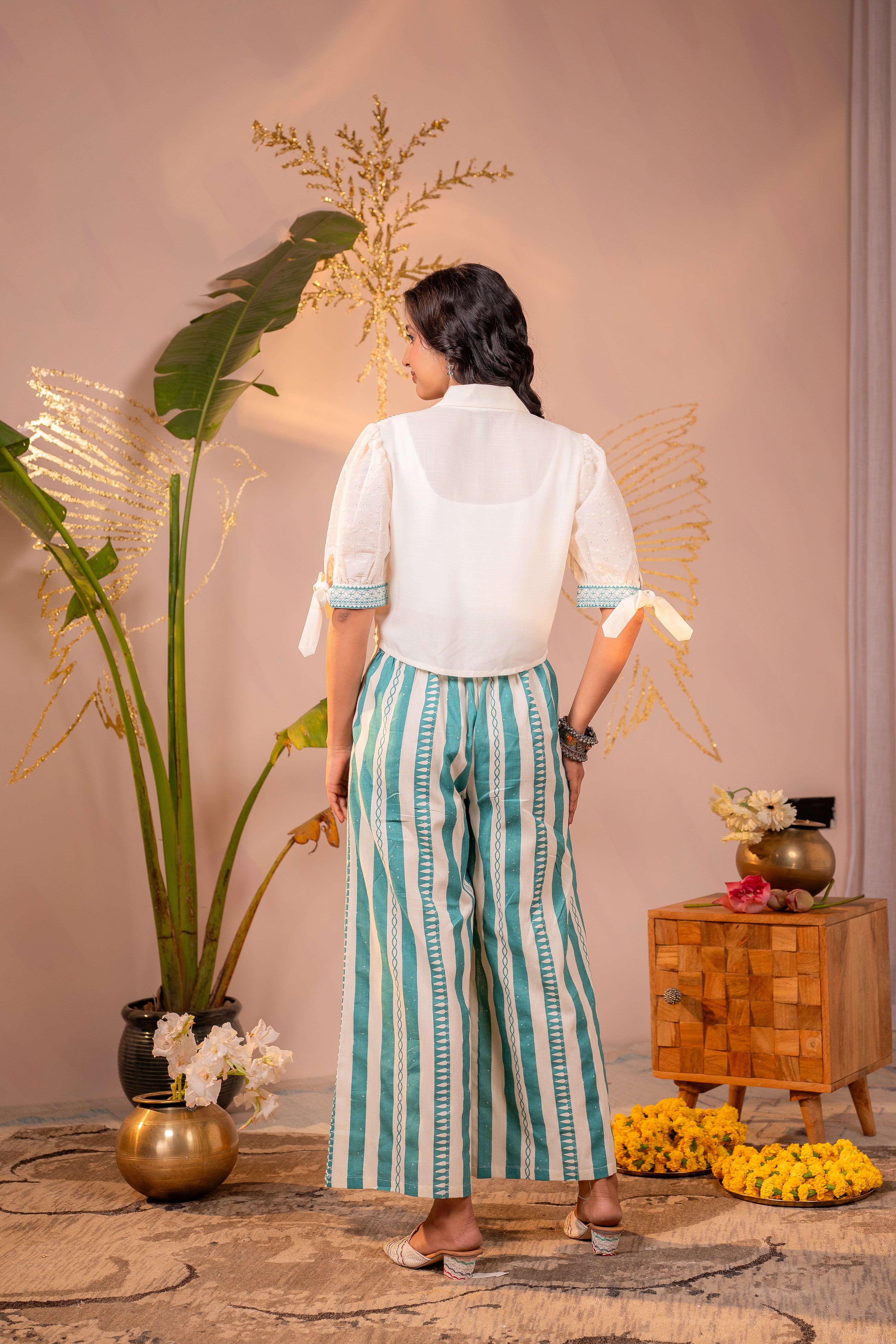 Seafoam Stripe Artisan Co-Ord Set