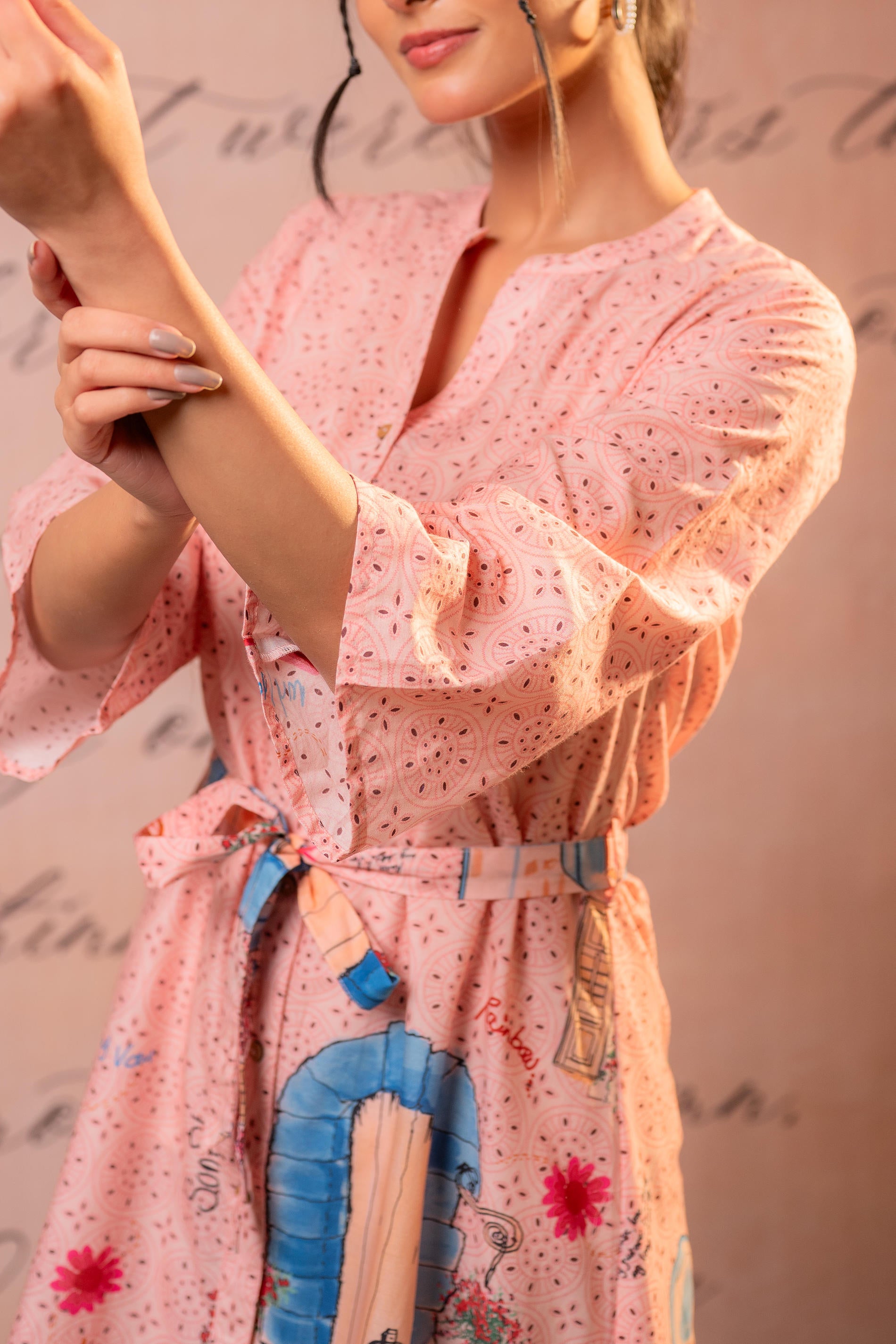 Pinkline Story Shirt Mini Dress