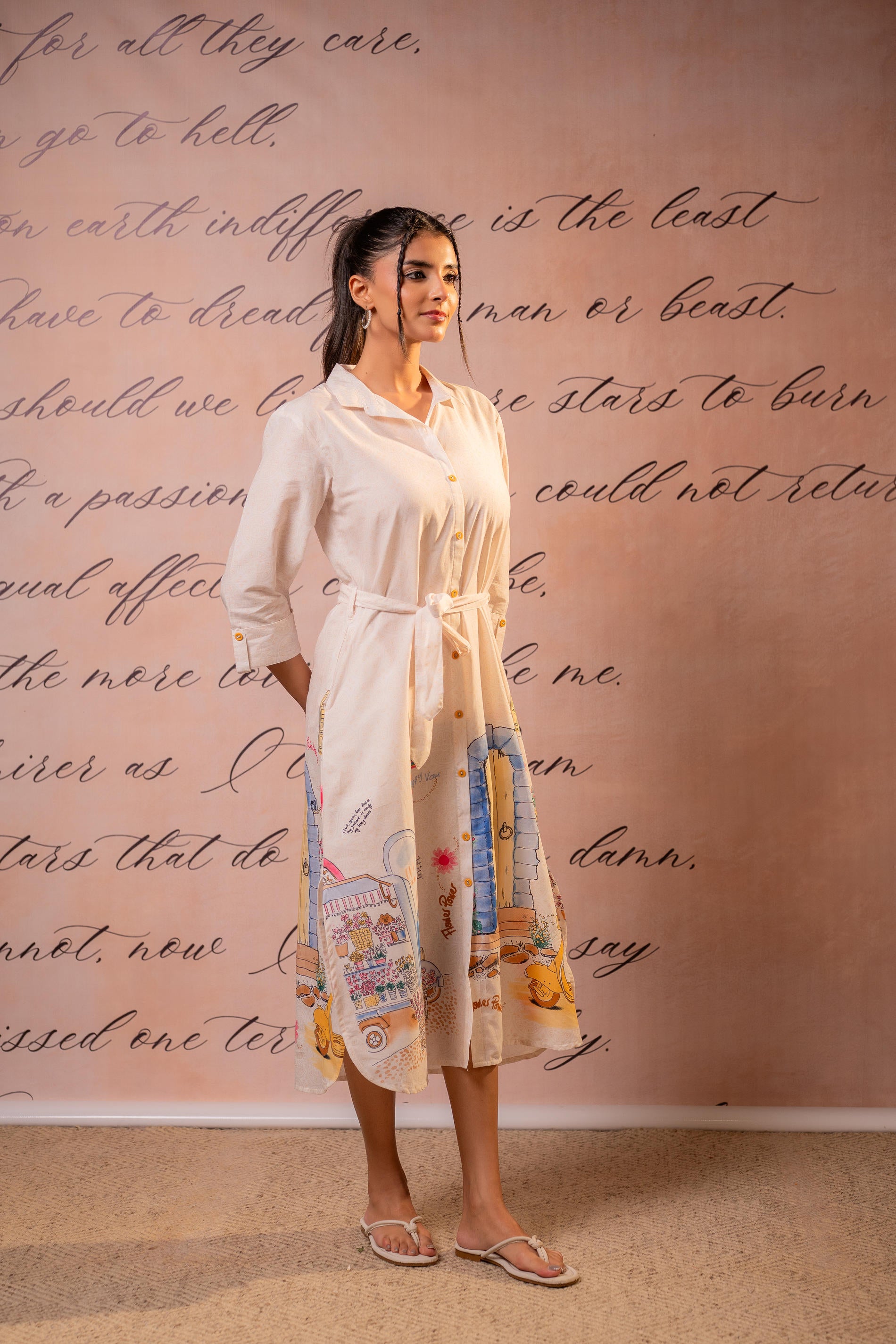 Off-white Story Shirt Dress