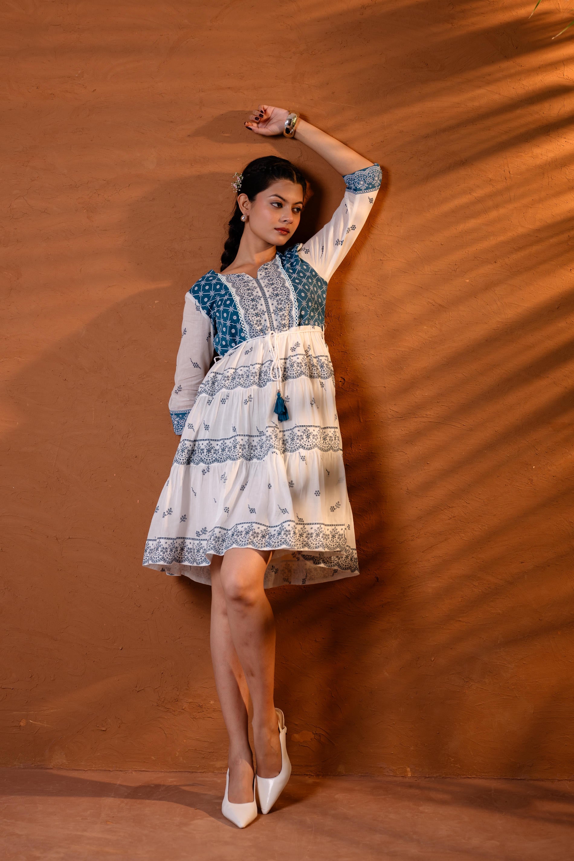 Indigo Heritage Tier Dress