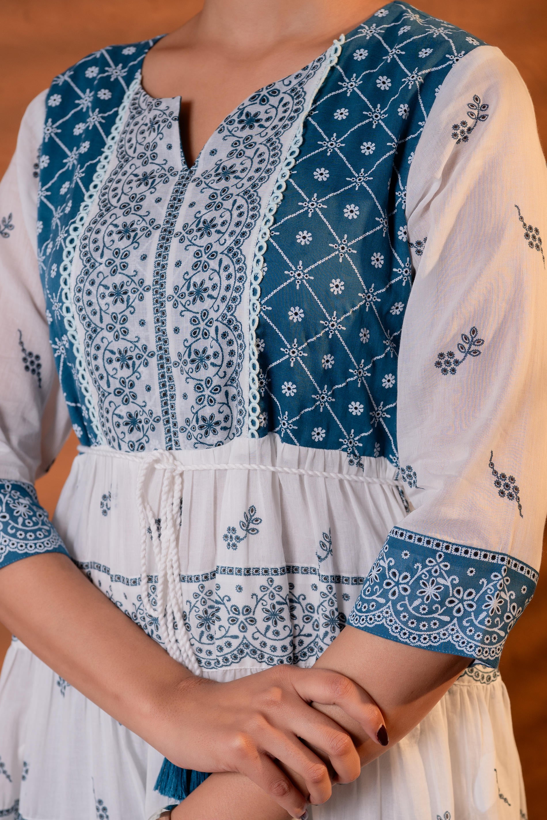 Indigo Heritage Tier Dress