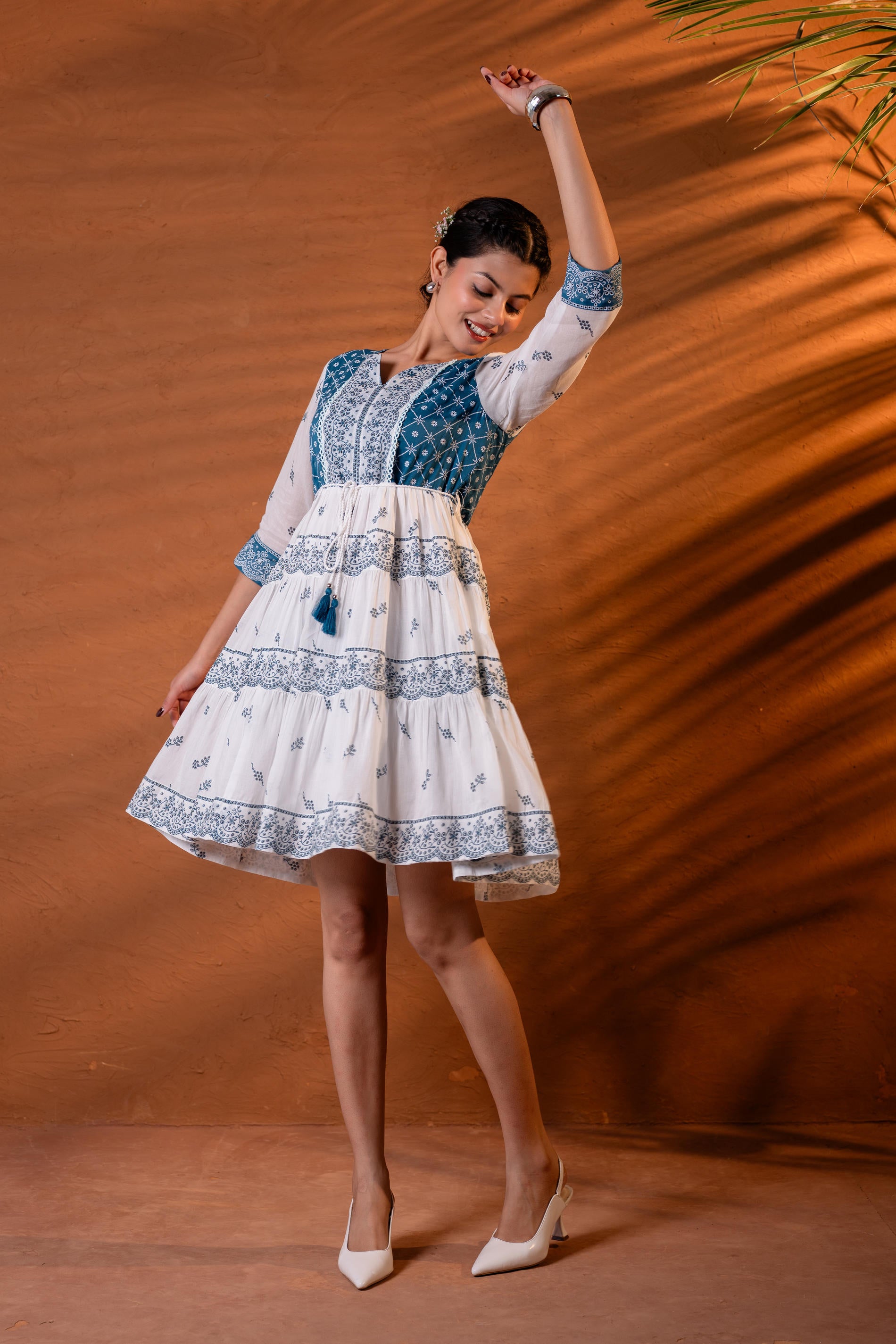 Indigo Heritage Tier Dress