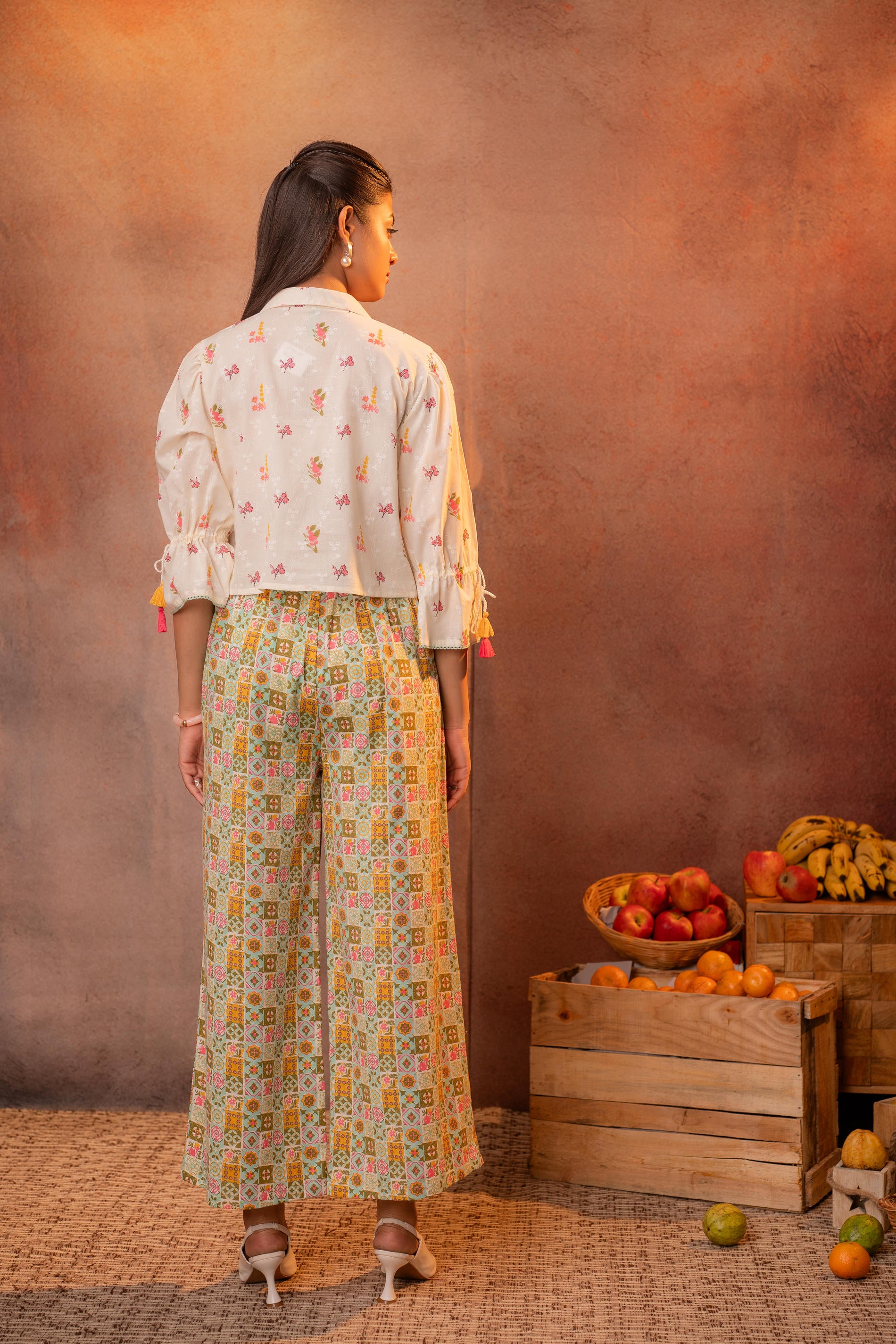Ivory Folk Mosaic Co-Ord Set