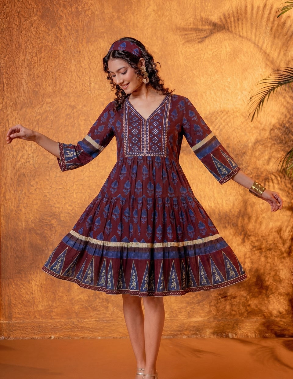 Maroon Heritage Dress