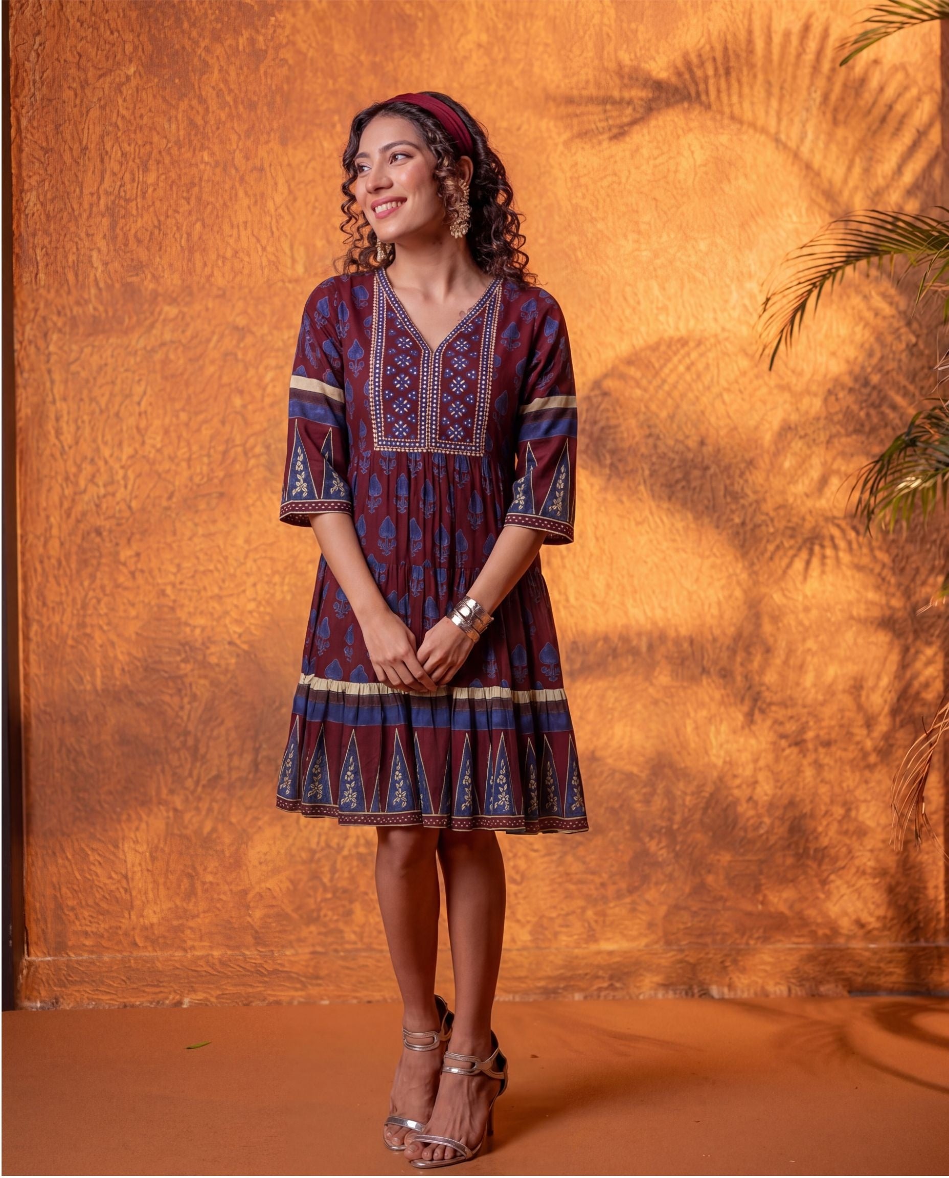 Maroon Heritage Dress