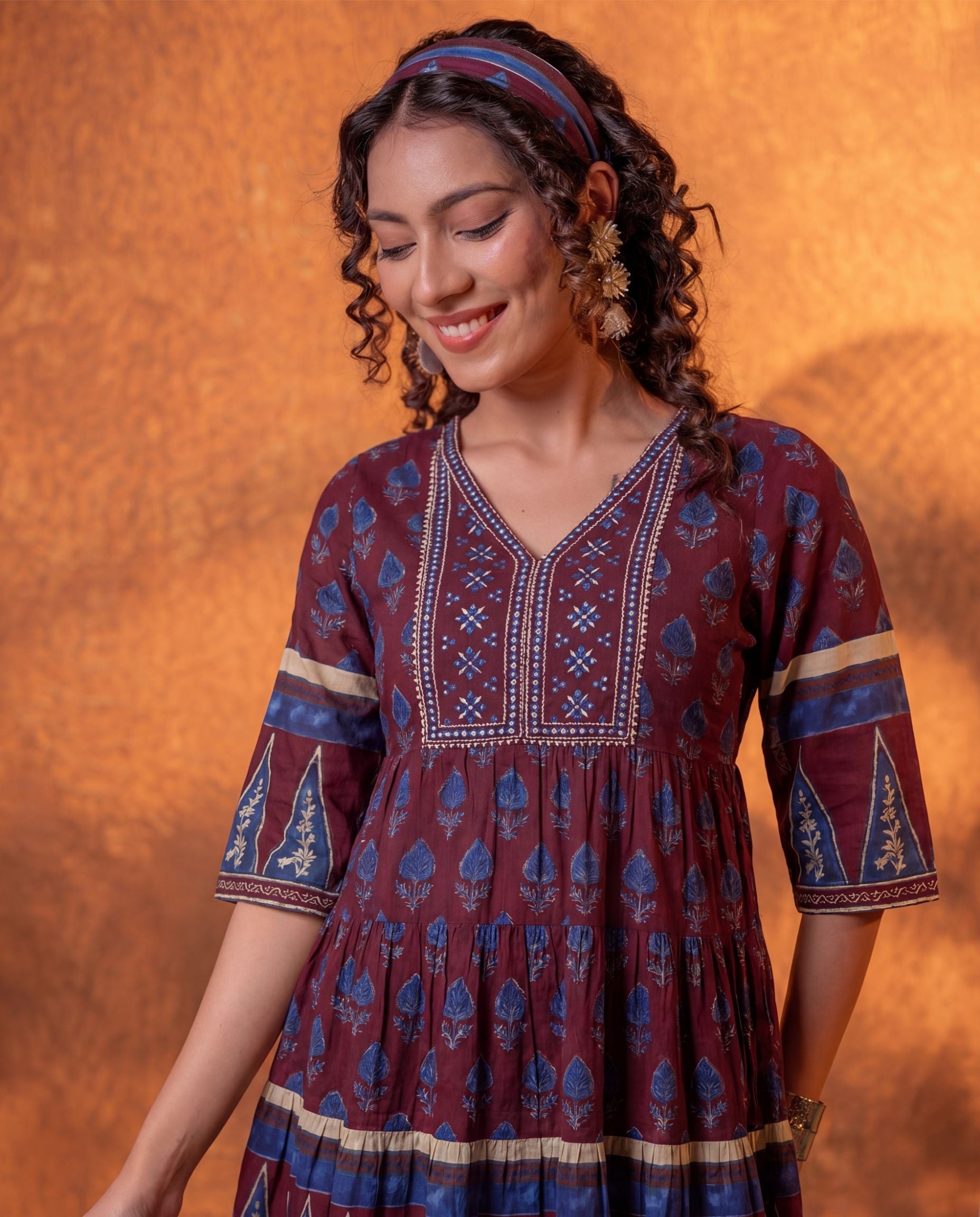 Maroon Heritage Dress