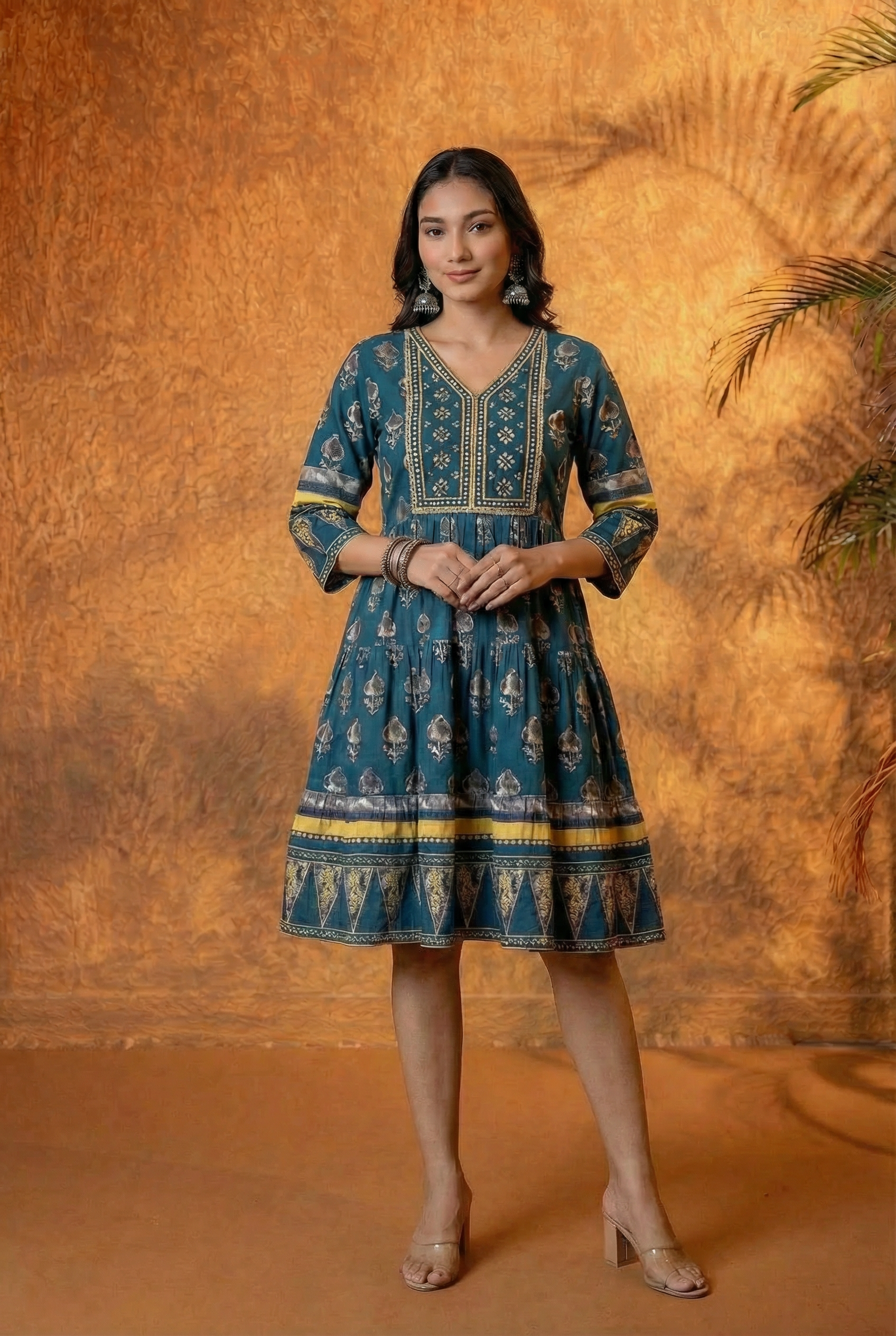 Teal Heritage Dress