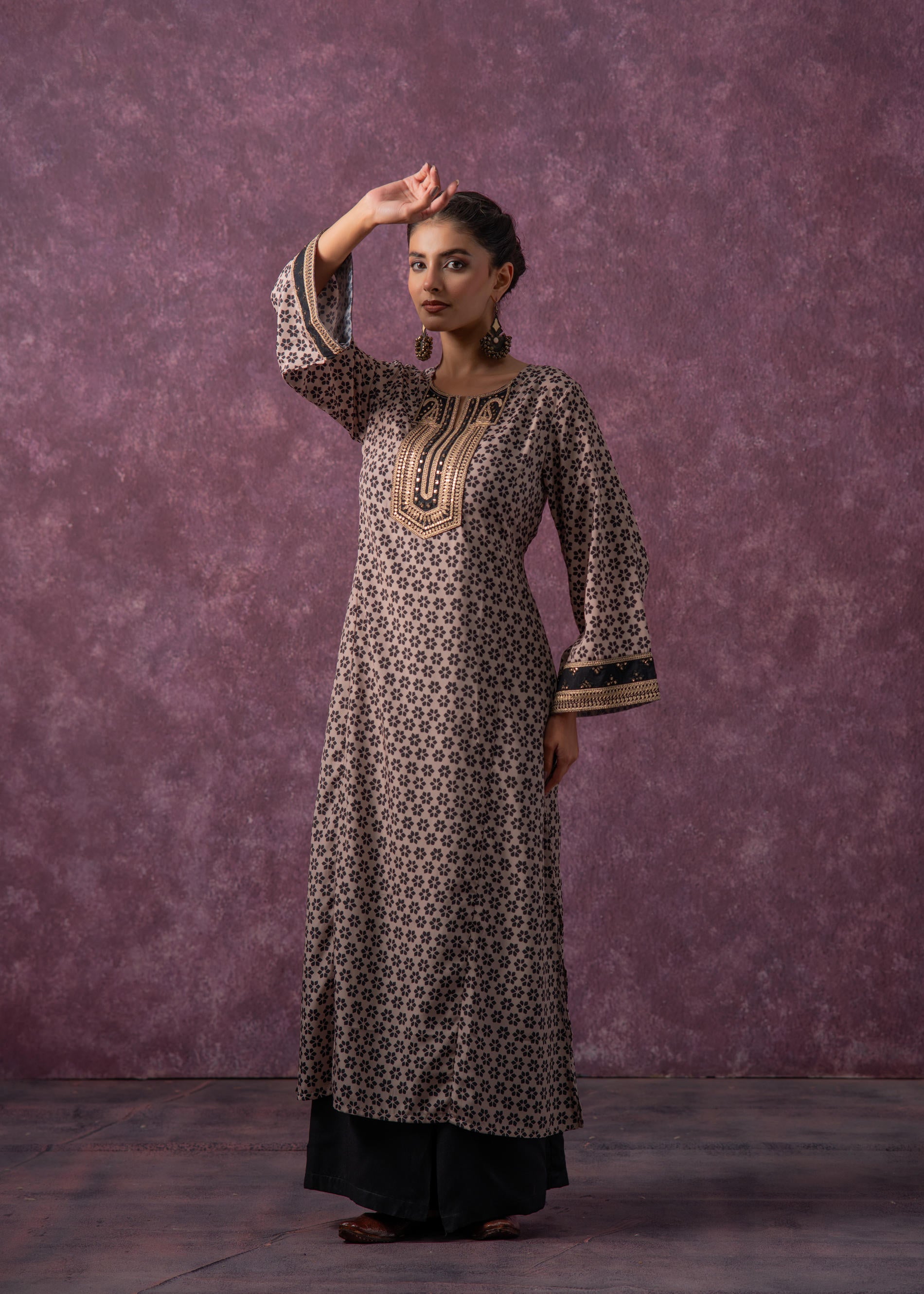 Noor Jaal Printed Long Kurta