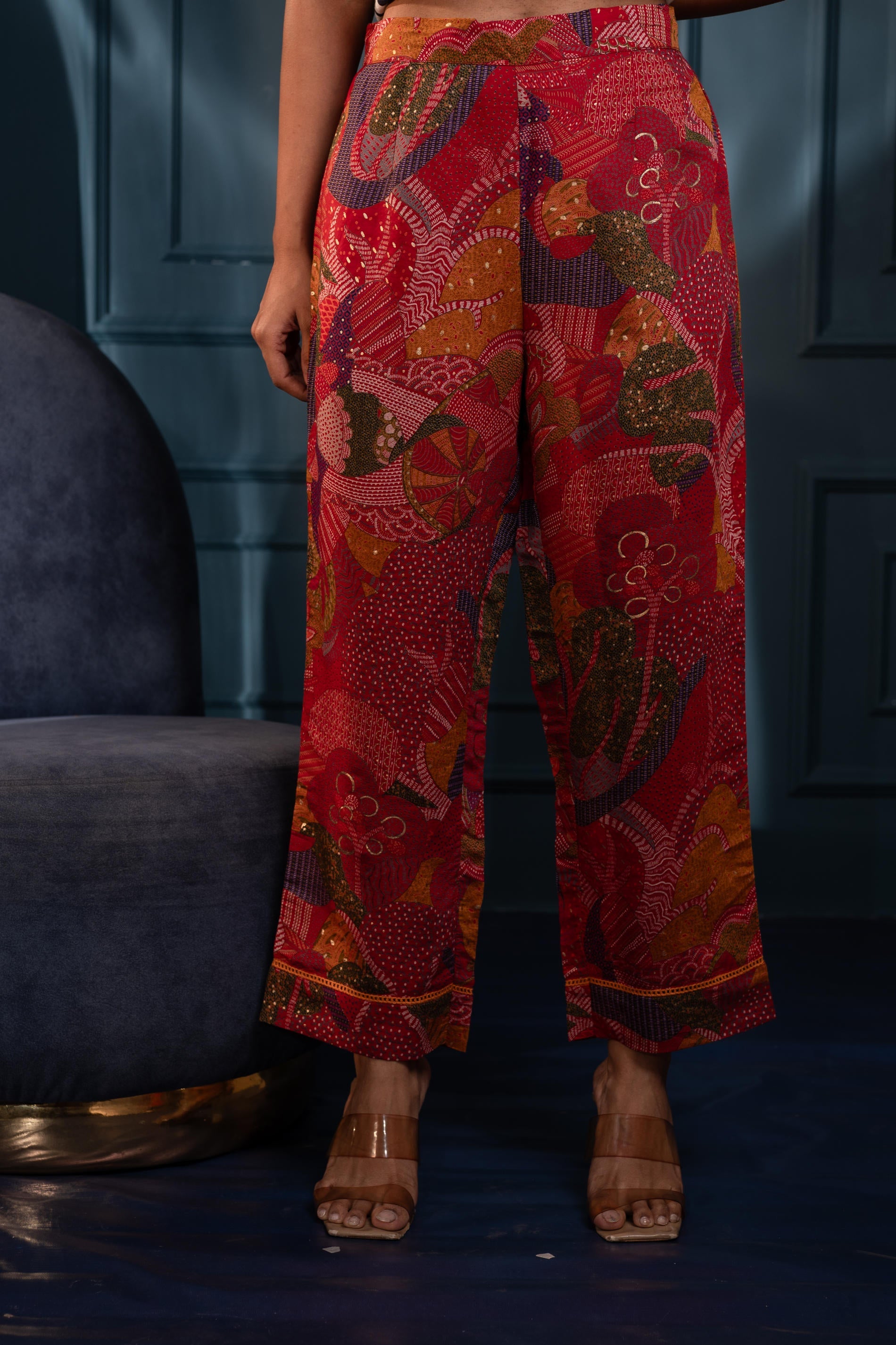 Women's Multicolor Floral Cotton Co-ord Set with Kurta & Pants