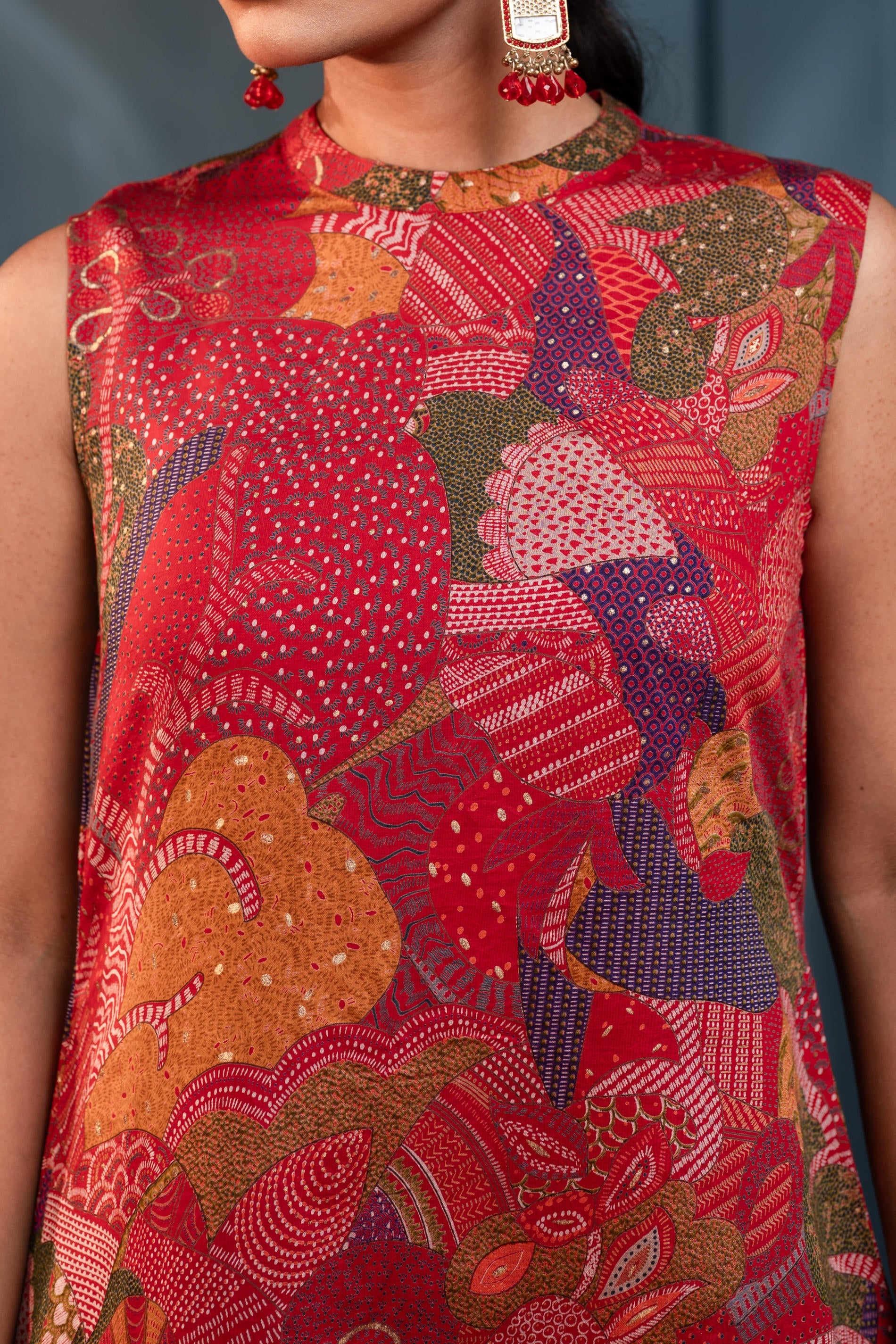 Women's Multicolor Floral Cotton Co-ord Set with Kurta & Pants