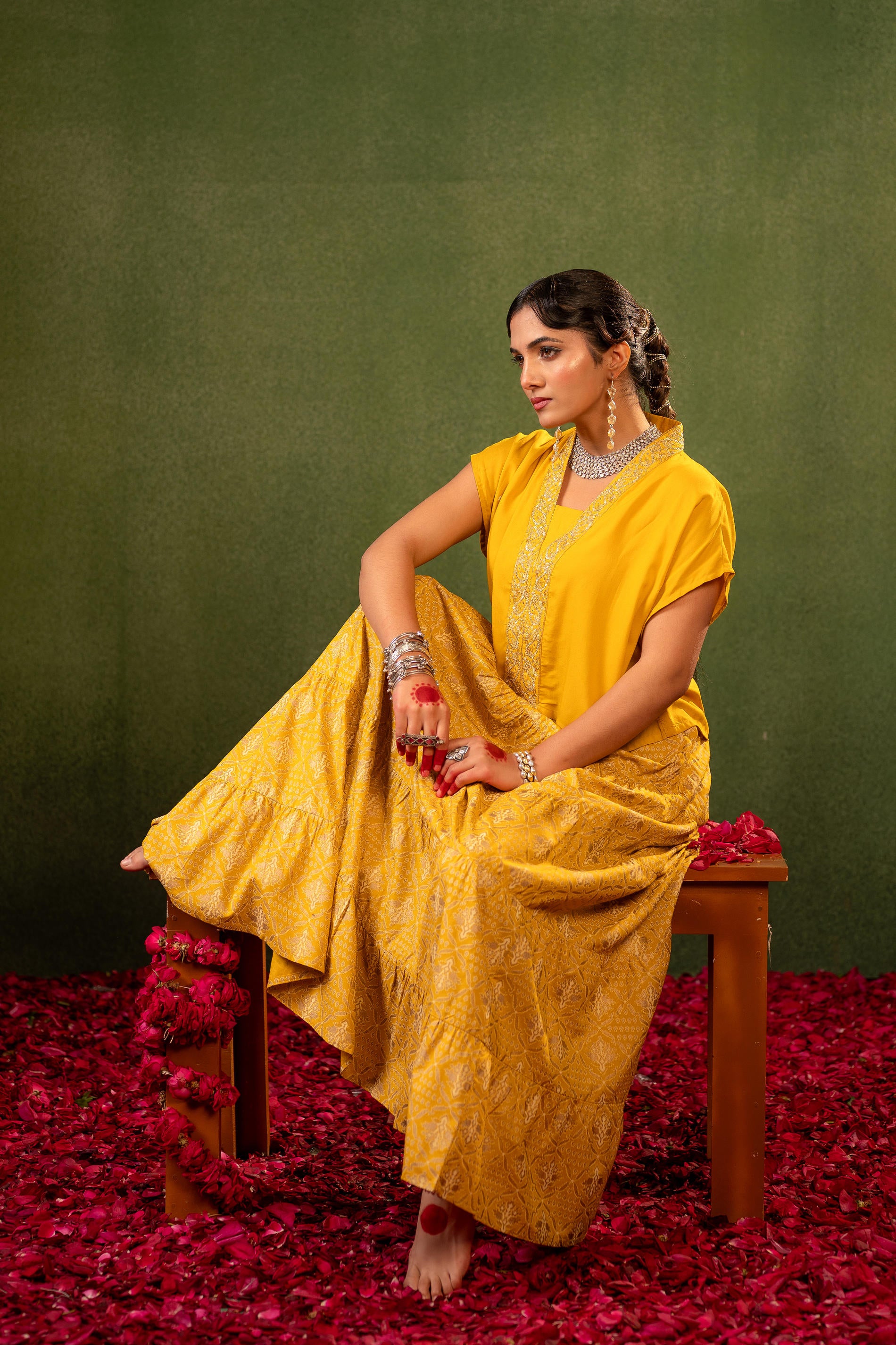 Virasat Printed Skirt Set