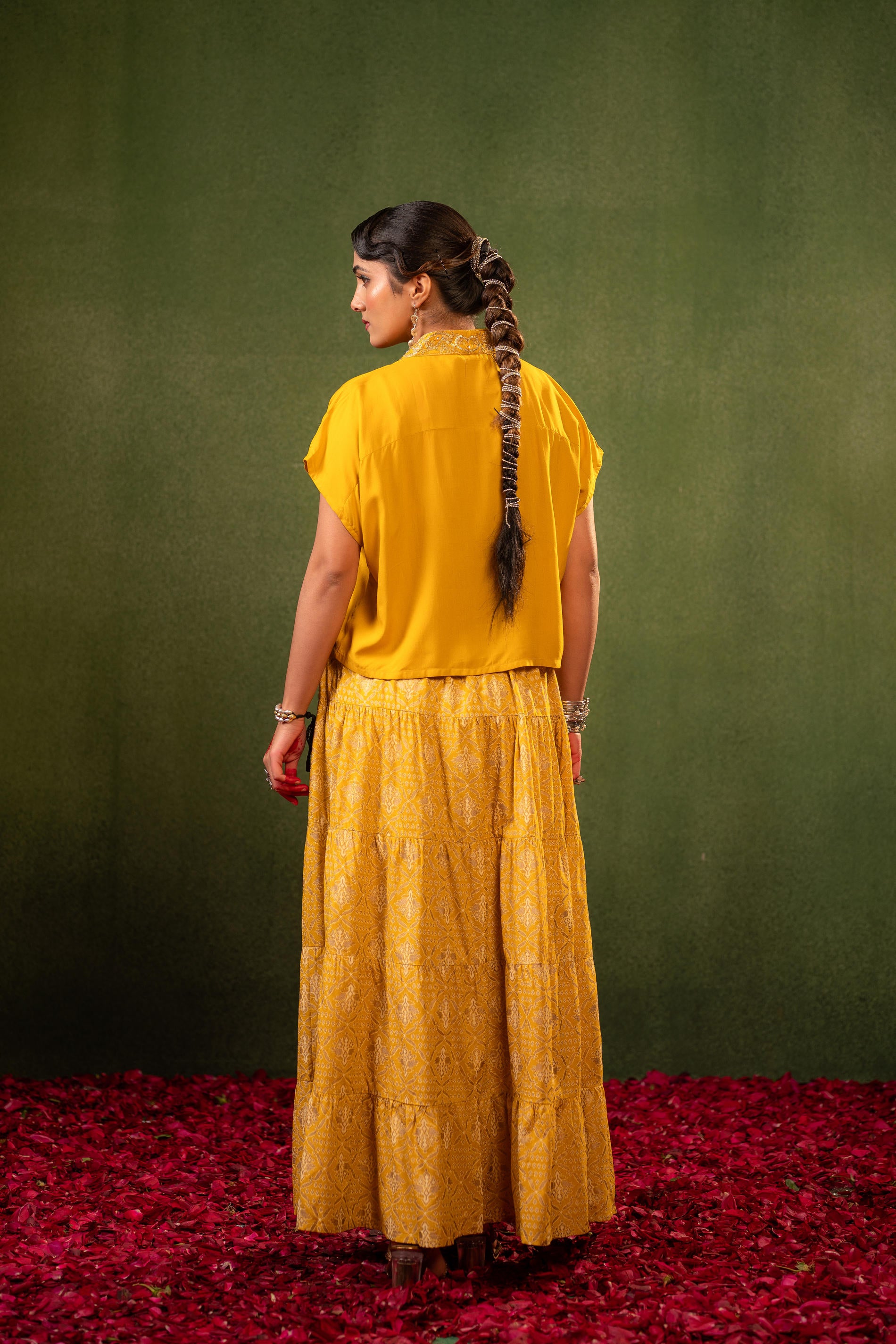 Virasat Printed Skirt Set