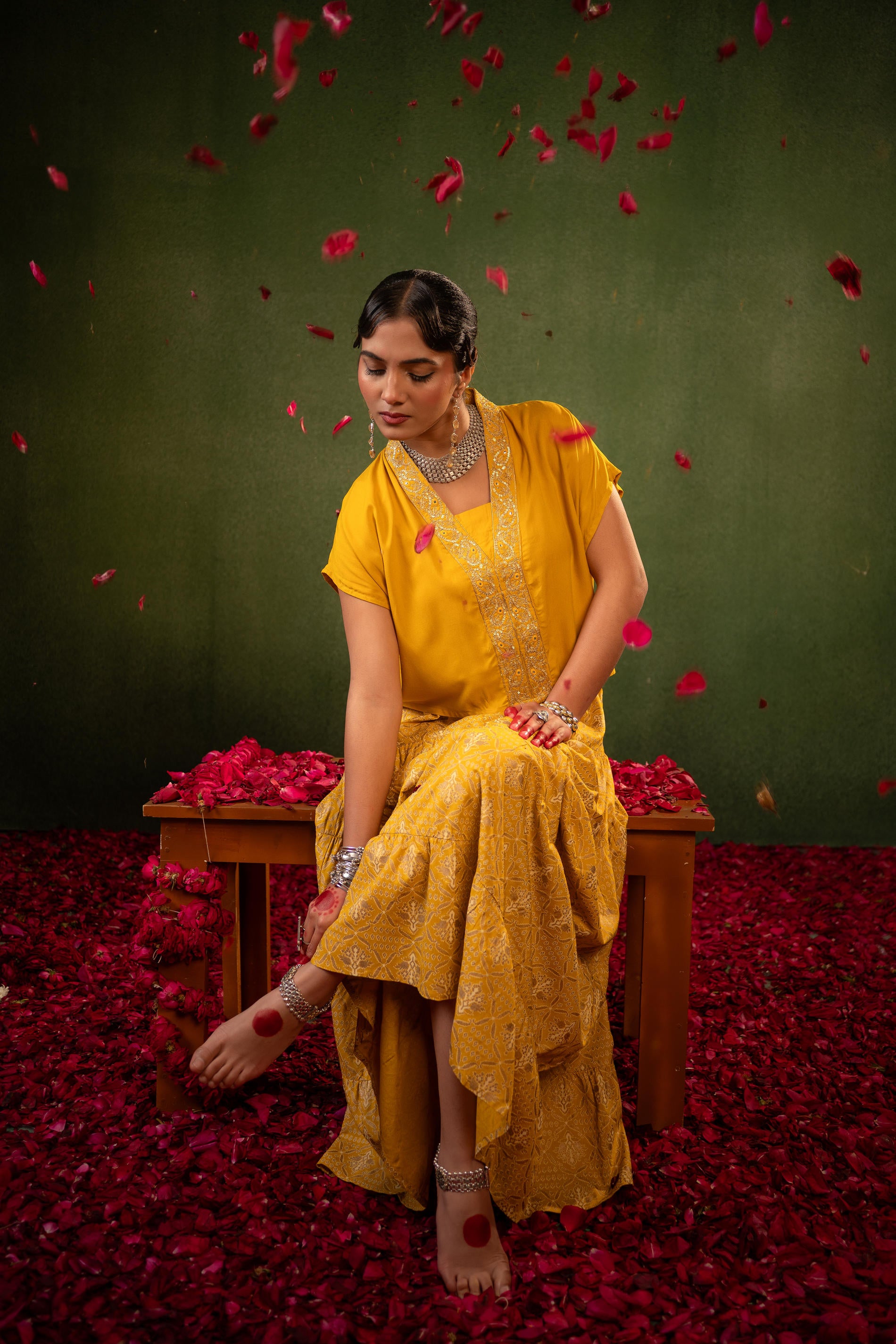 Virasat Printed Skirt Set