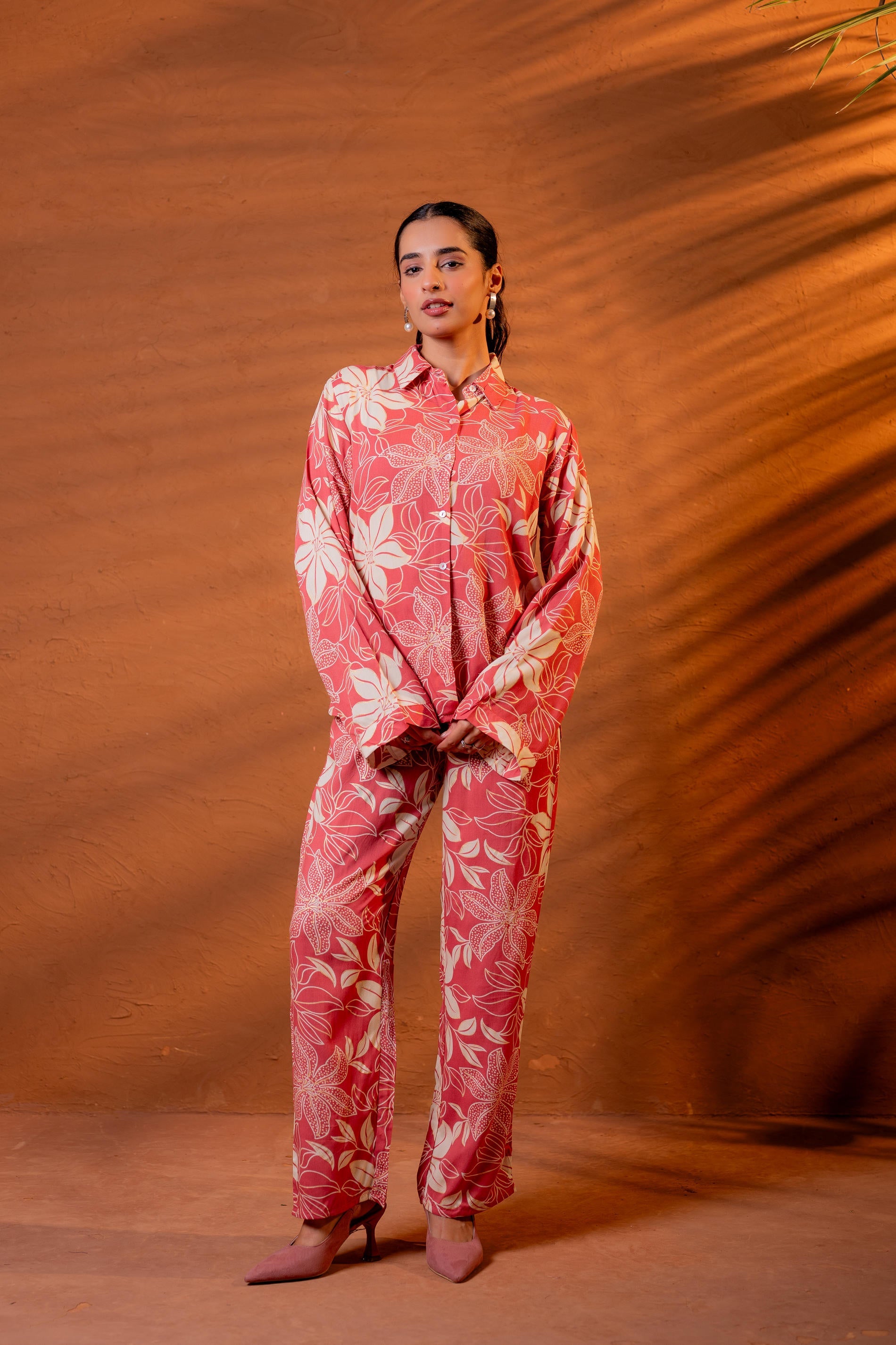 Women’s Relaxed Fit Floral Printed Co-ord Set