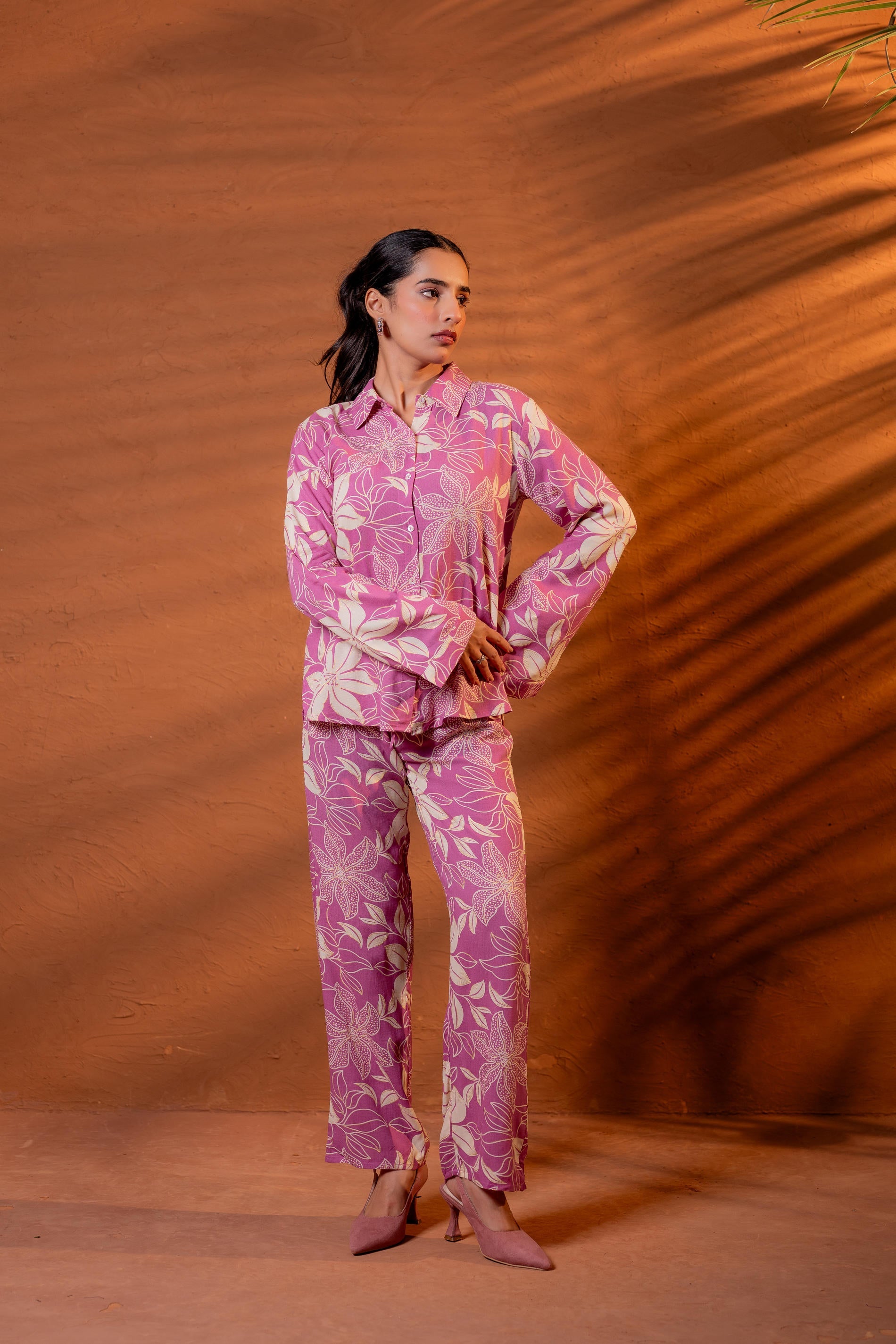 Women’s Relaxed Fit Floral Printed Co-ord Set