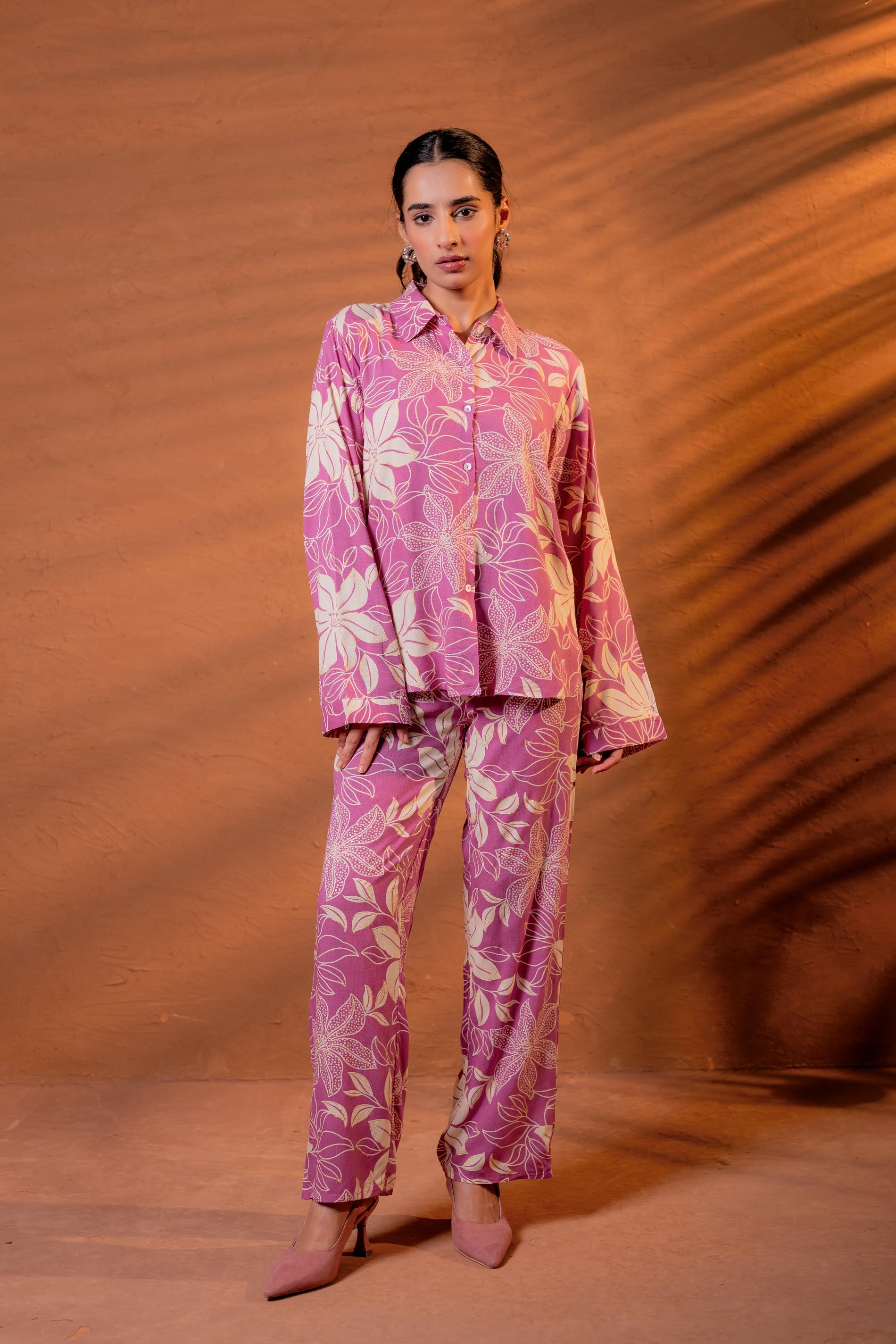 Women’s Relaxed Fit Floral Printed Co-ord Set