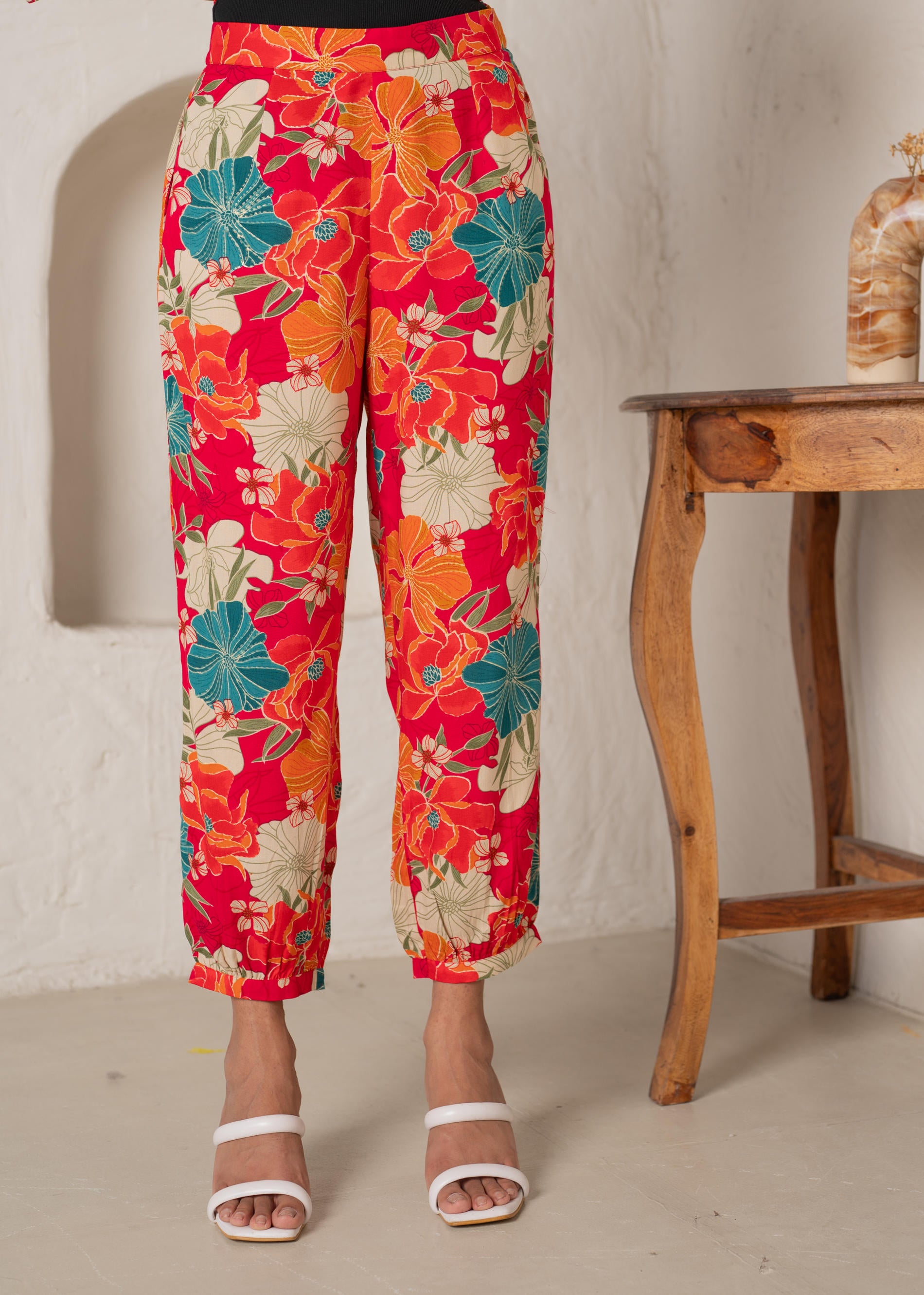 Floral Printed Straight Kurta Set