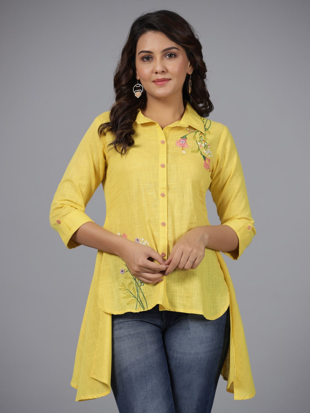 Grab our Casual Wear Yellow Cotton Churidar Collection Online for women at  Soch USA & Worldwide
