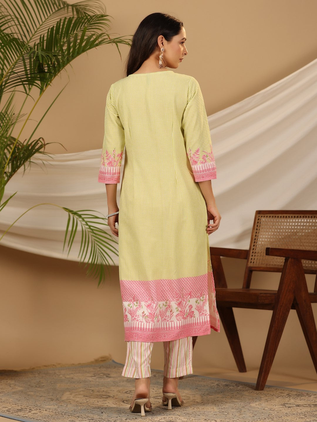 Juniper Multi-Colour Floral Printed Rayon Kurta & Pant Dupatta Set With Beads & Sequins Work