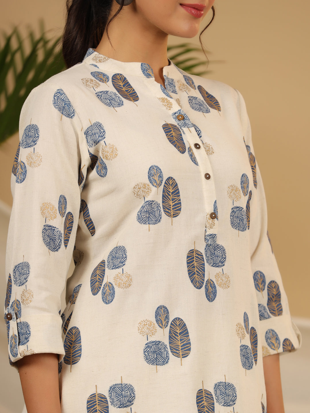 Juniper Women Natural Cotton Flex Printed Kurta Set