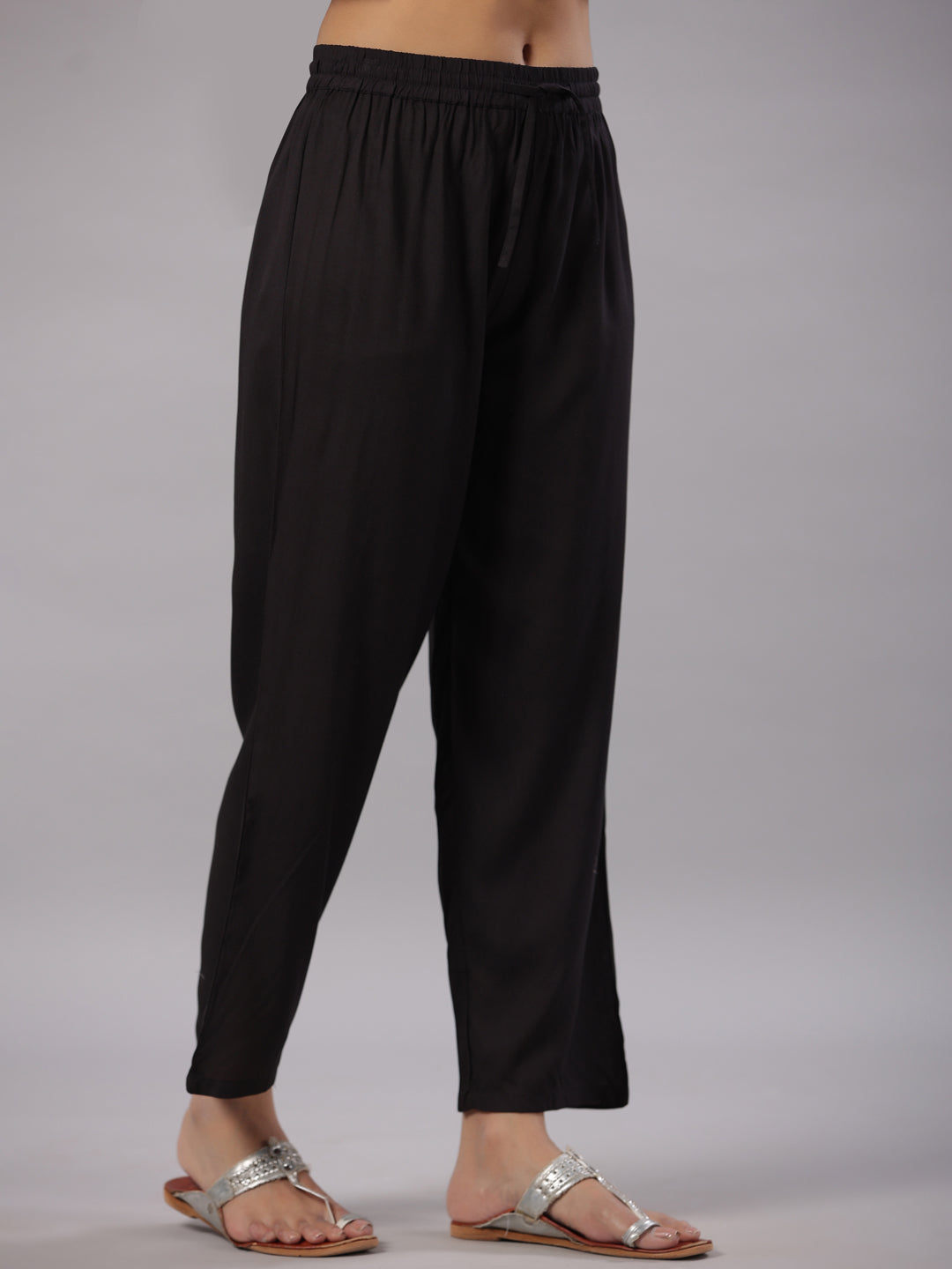 Juniper Women White Rayon Printed Kurta, Pants & Dupatta Set