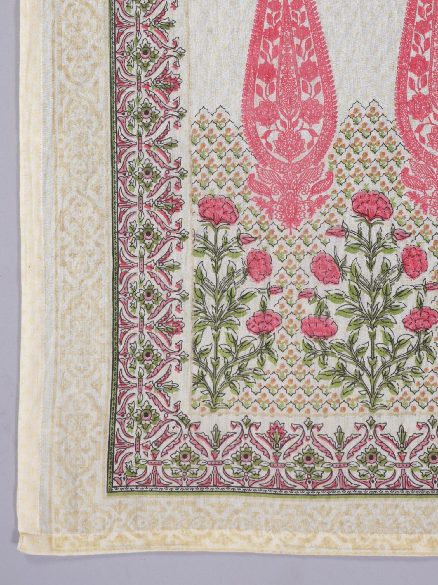 Juniper Yellow Ethnic Printed Rayon Kurta Pants and Dupatta Set