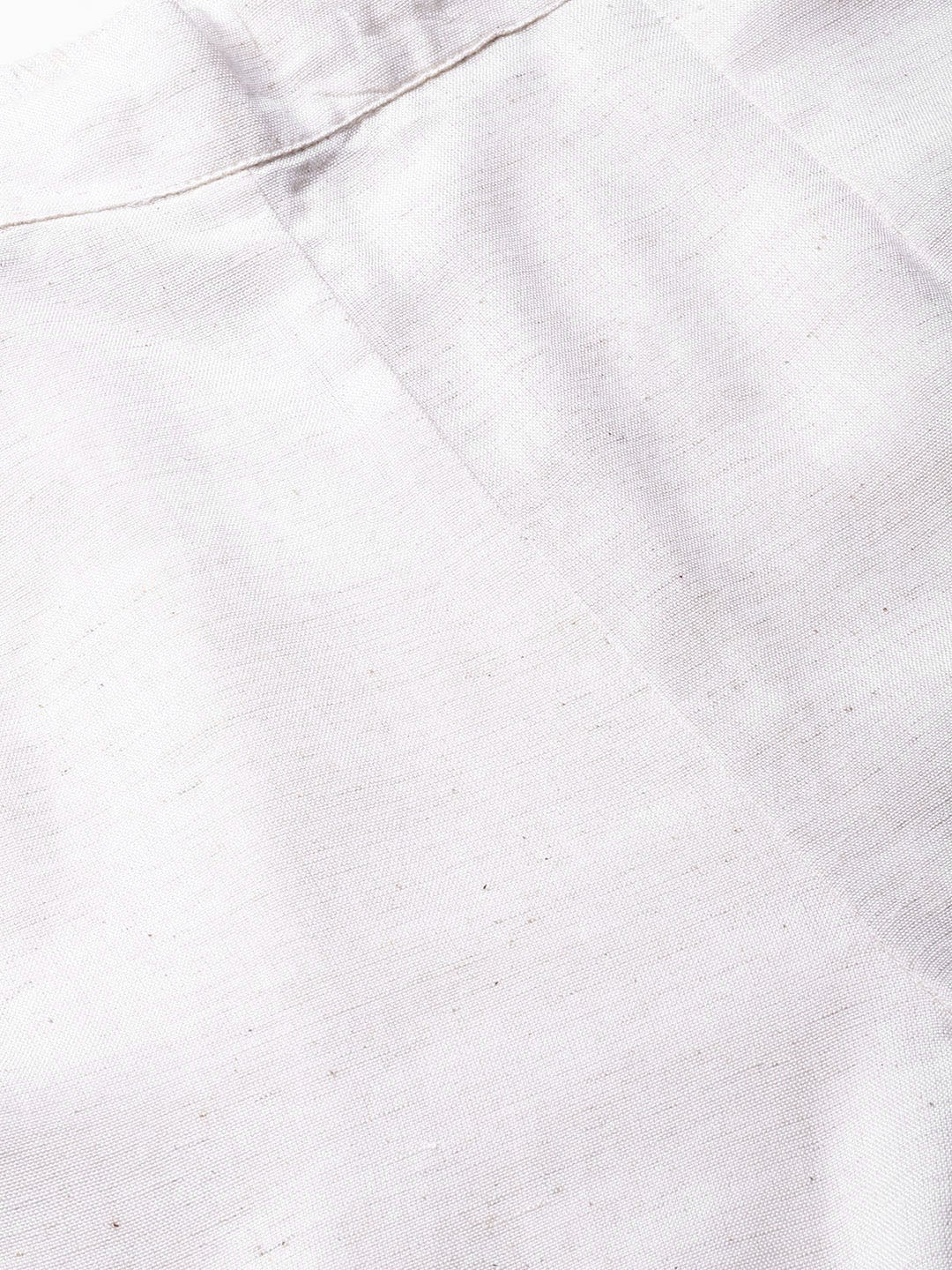 Juniper Ivory Solid Rayon Flex Slim Fit Women Pants With Two Pockets