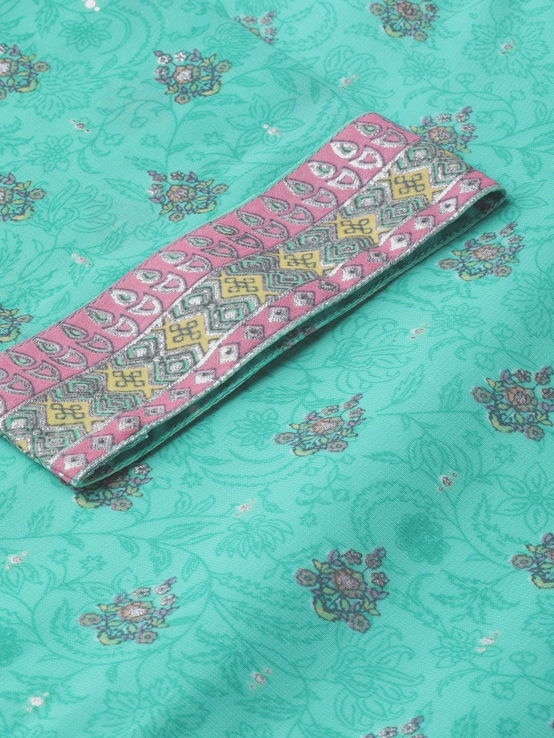 Juniper Mint Georgette Printed Tiered Dress