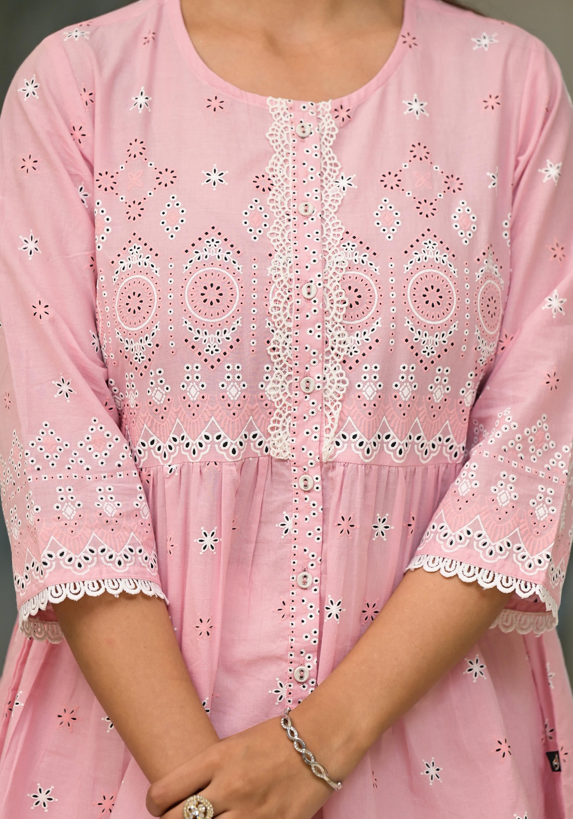 Gulabi Noor Cotton Peplum Tunic