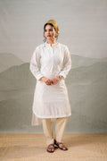 White  Embroidered Kurta