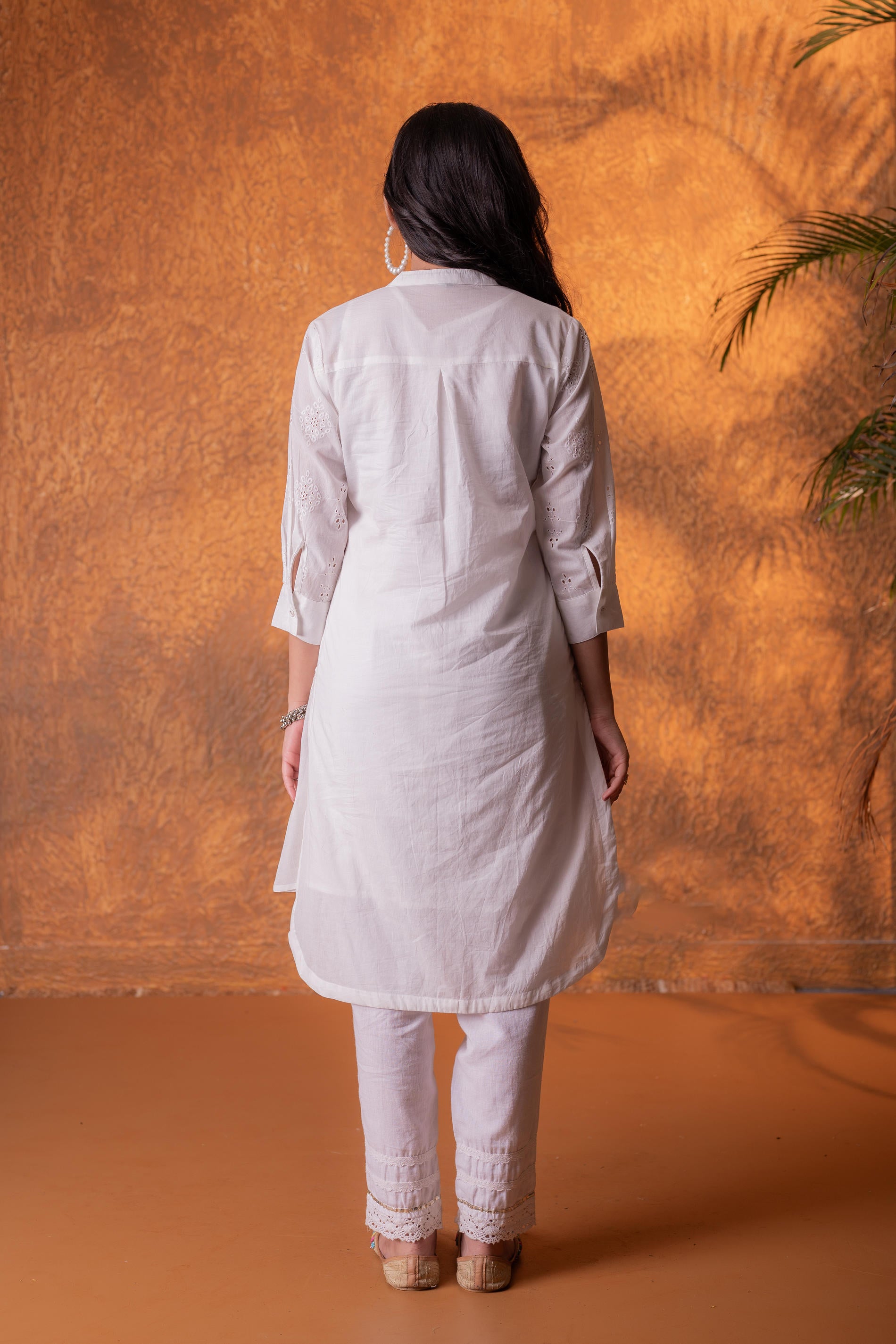 Off-White Chikankari Kurta